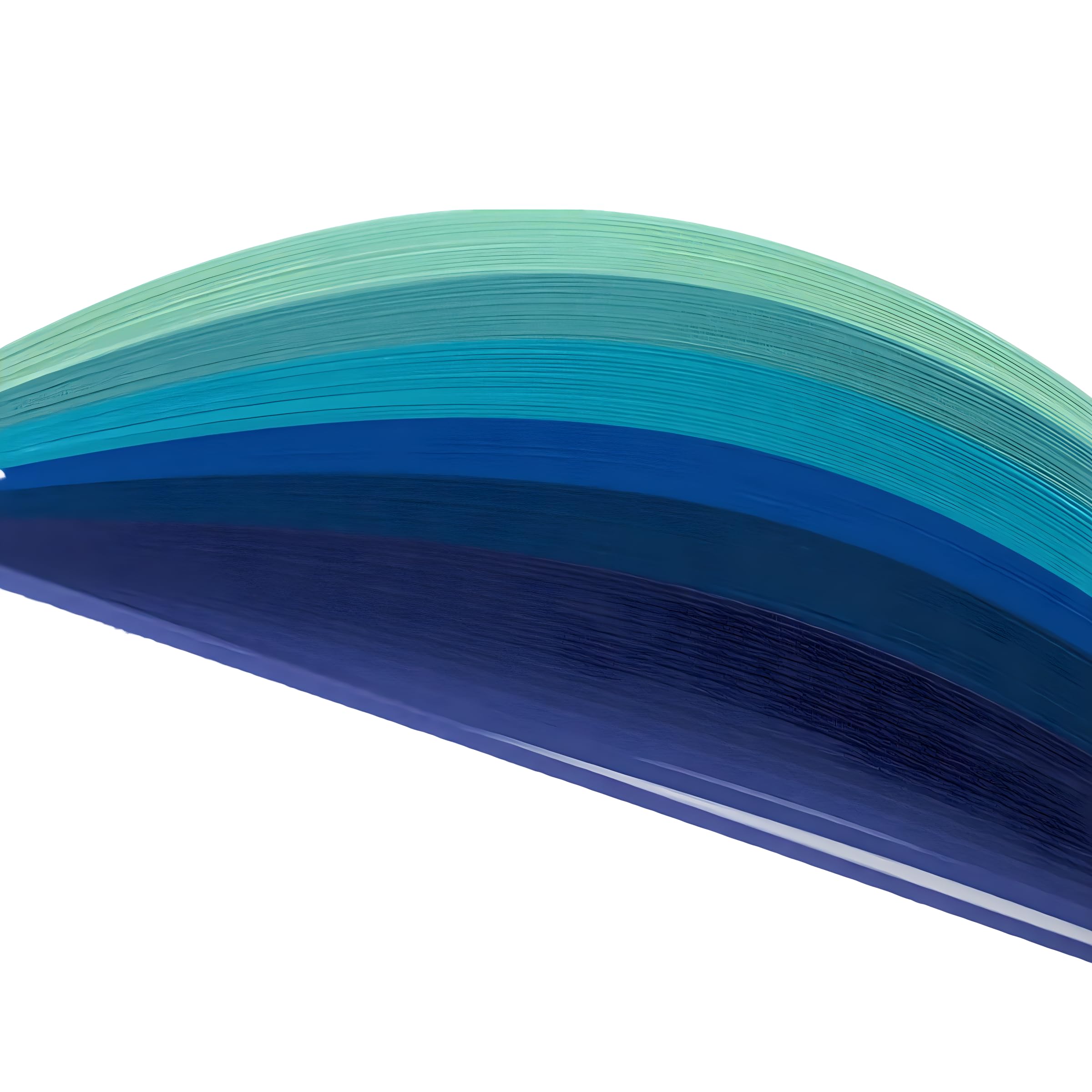Pastel Color Gradient Tant Quilling Paper Strips 5mm Quilling Strip Set 9Colors 90pcs Quilling Paper Filigree 0.2inch (Blue)