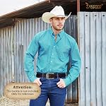 JASGOOD Western Leather Belt Strap for Men without Buckle Engraved Embossed Cowboy Leather Belt Strap 1.5 inch Wide