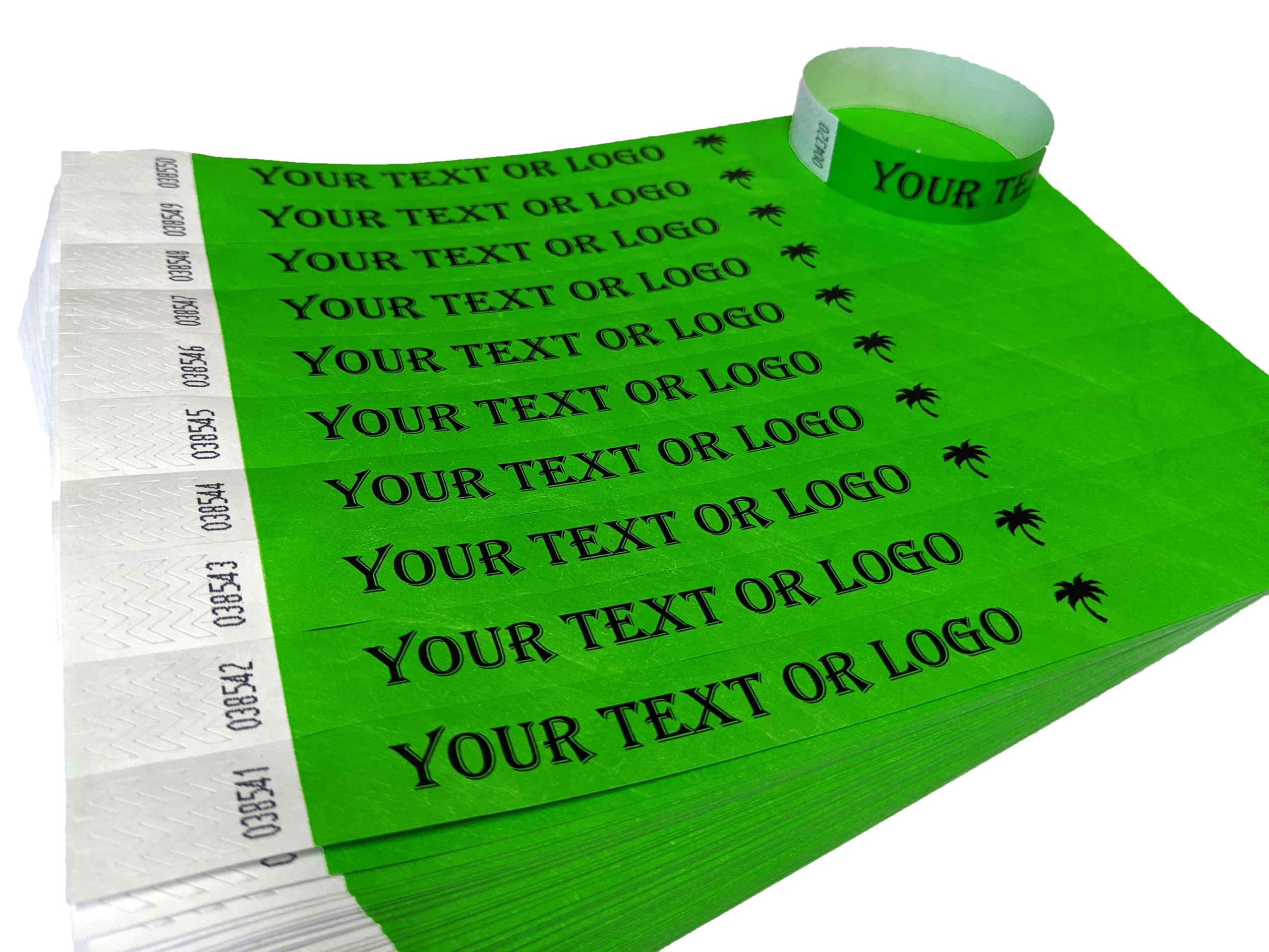 Pulseras Identificación Tyvek 19 Mm, 1000 Piezas, Pulseras