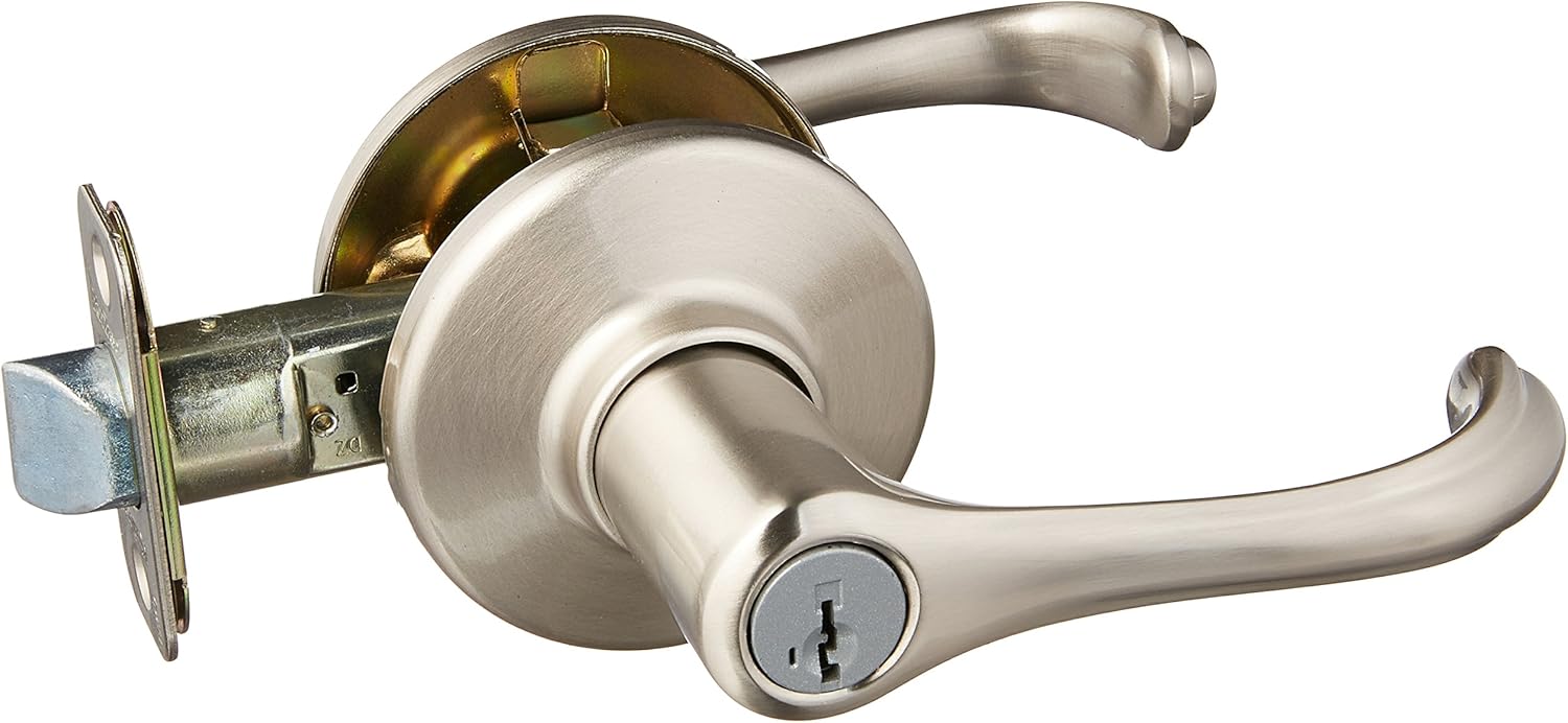 Dorian Satin Nickel Entry Lever Featuring SmartKey