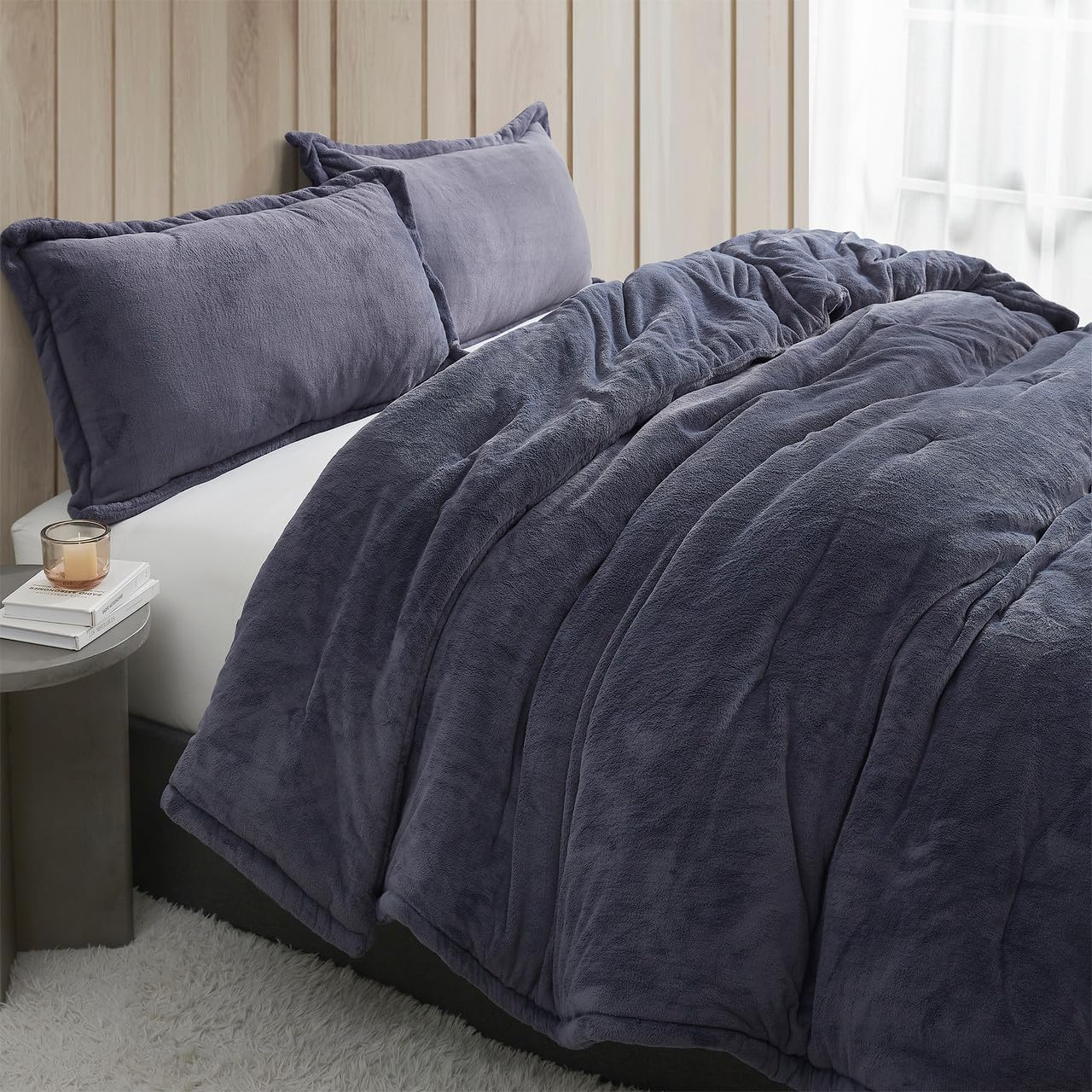Byourbed Softer Than Soft - Coma Inducer® Oversized King Comforter Set - Double Plush Indigo Black