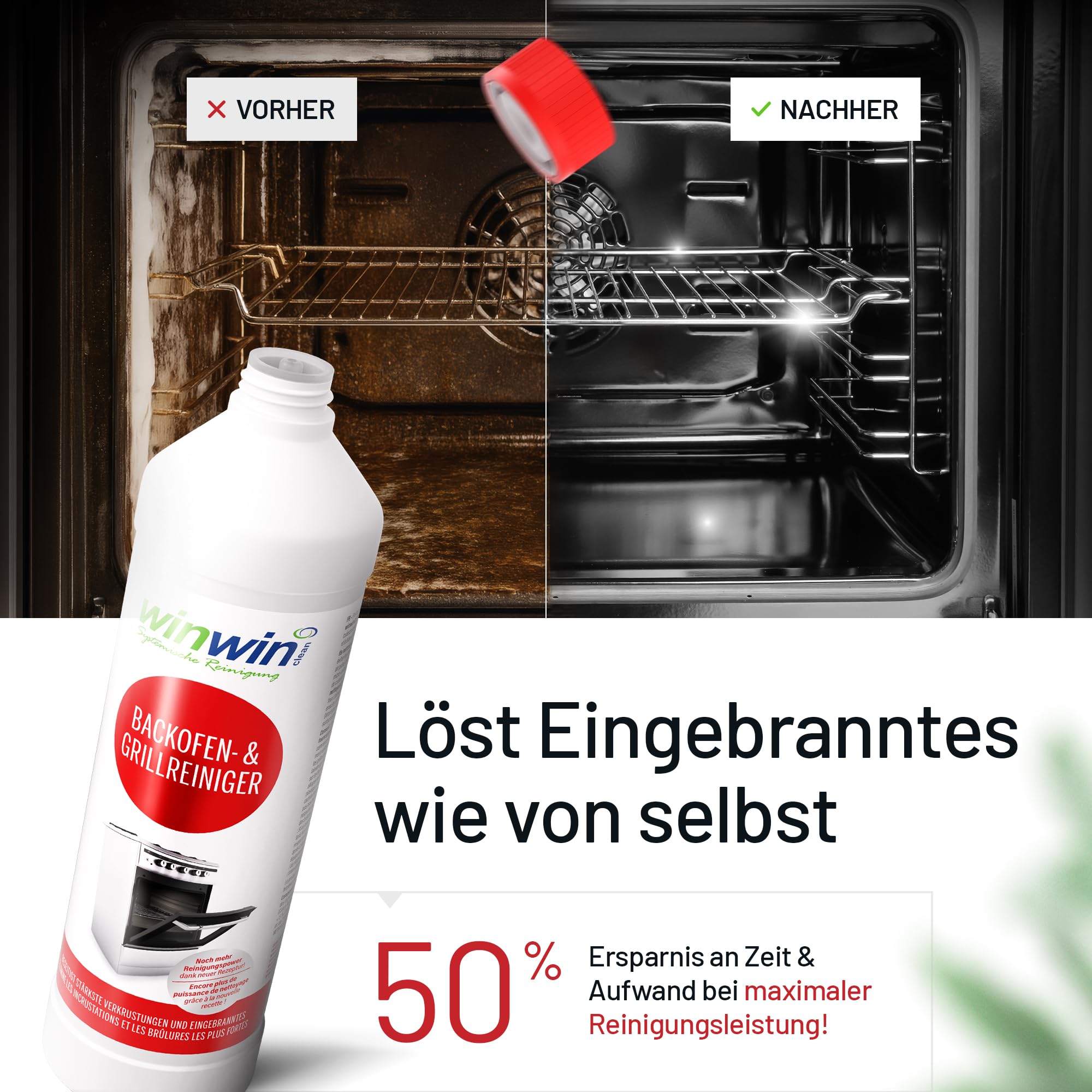winwinCLEAN® Backofenreiniger & Grillreiniger I Starker Intensivreiniger