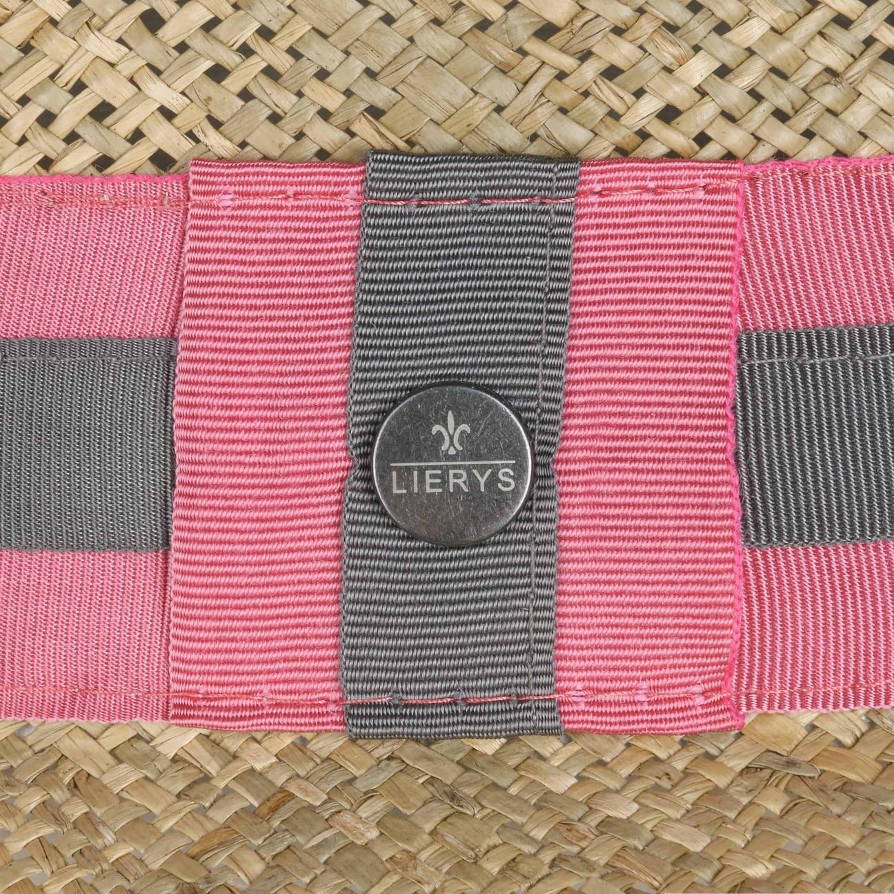 LIERYS Cappello di Paglia Mialia Donna - Made in Italy da Sole con Visiera, Nastro Grosgrain Estate Primavera/Estate