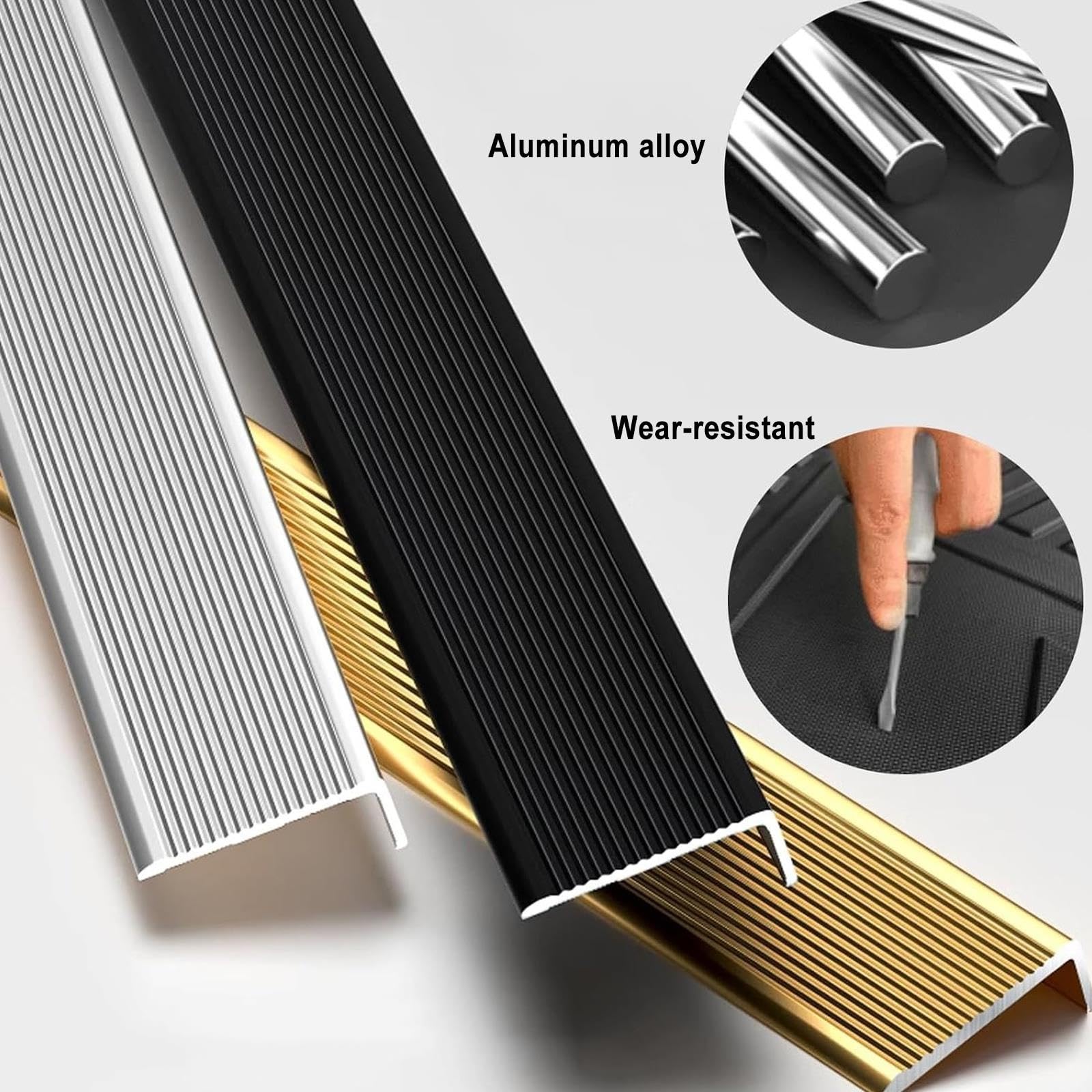 Aluminiowy narożnik formujący L, listwa ochronna na krawędź