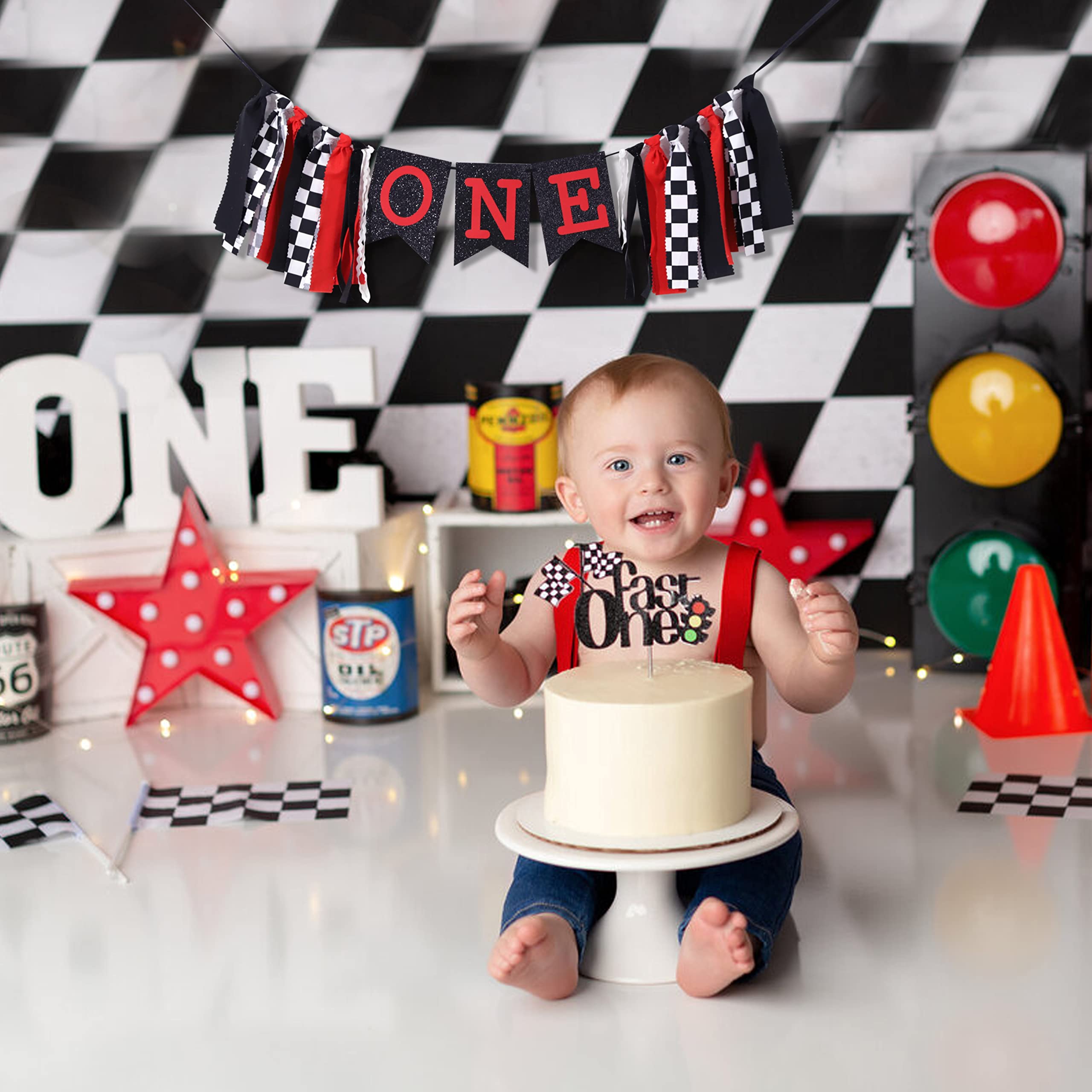 Snapklik.com : Racing High Chair Banner - Racing First/1st Birthday ...