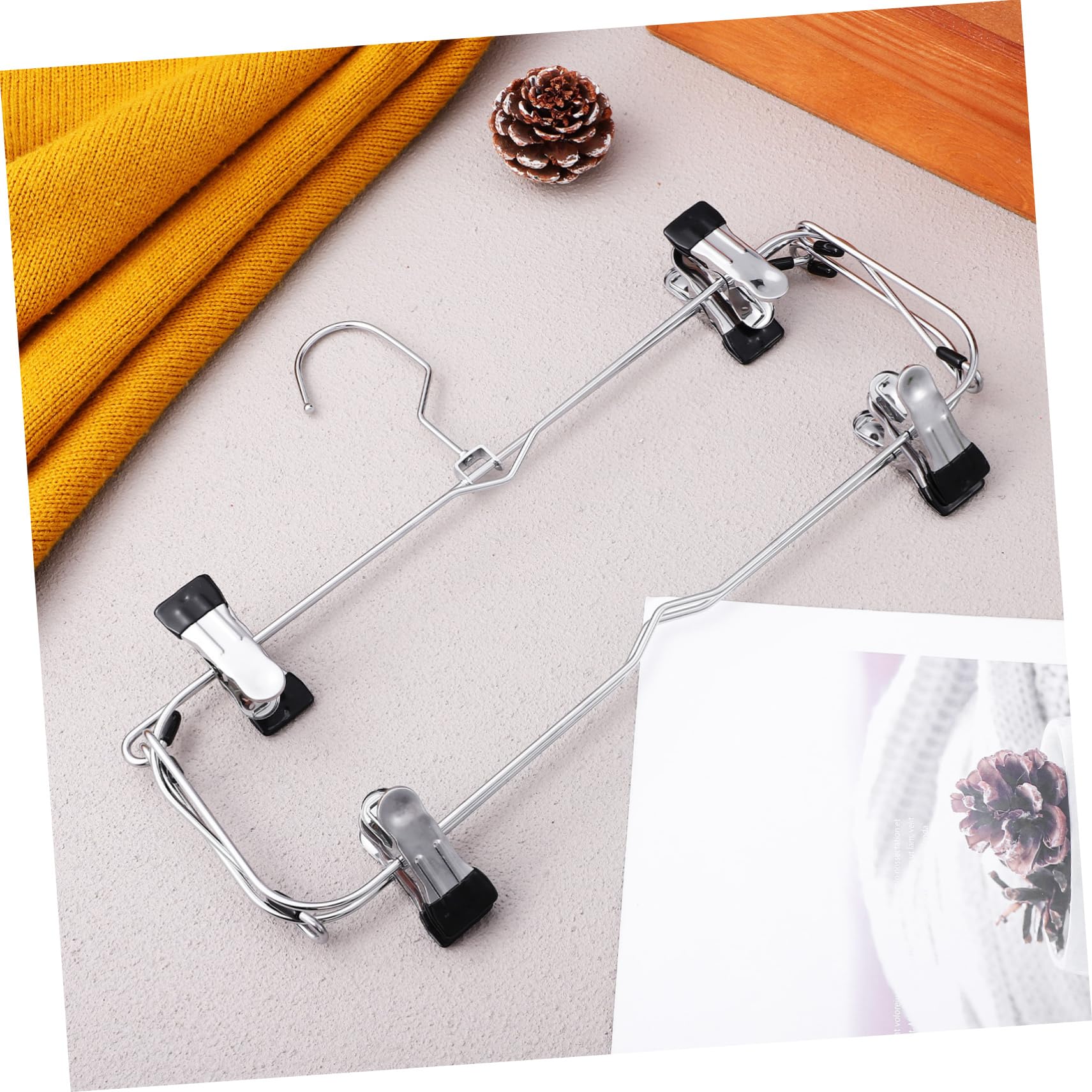 Grucce Per Gonne Multistrato in Acciaio Grucce Per Pantaloni Con Clip Robuste Organizer Per Armadio