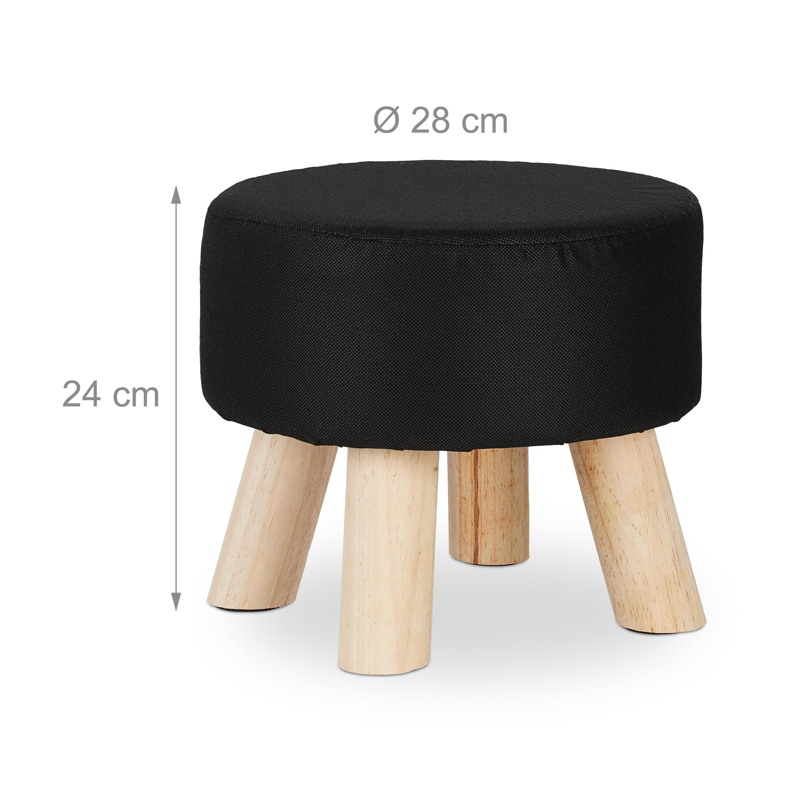 Relaxdays Taburete Infantil Llama, Silla Niños, 48 x 28 x 42 cm, Blanco