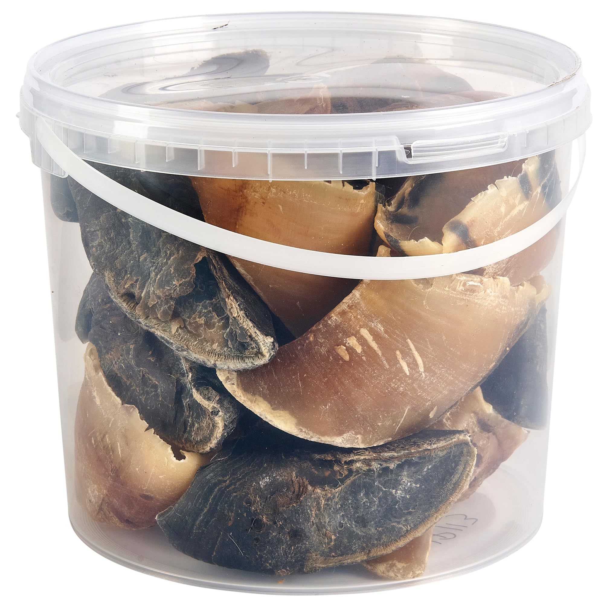 Premium Cow Hooves Dog Treats, 5L Tub