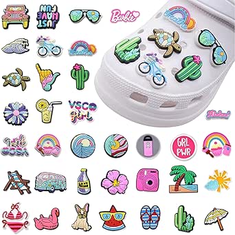 55 Stück Schuh Charms Set - Bunte PVC Anstecker Für Crocs & Kinderschuhe