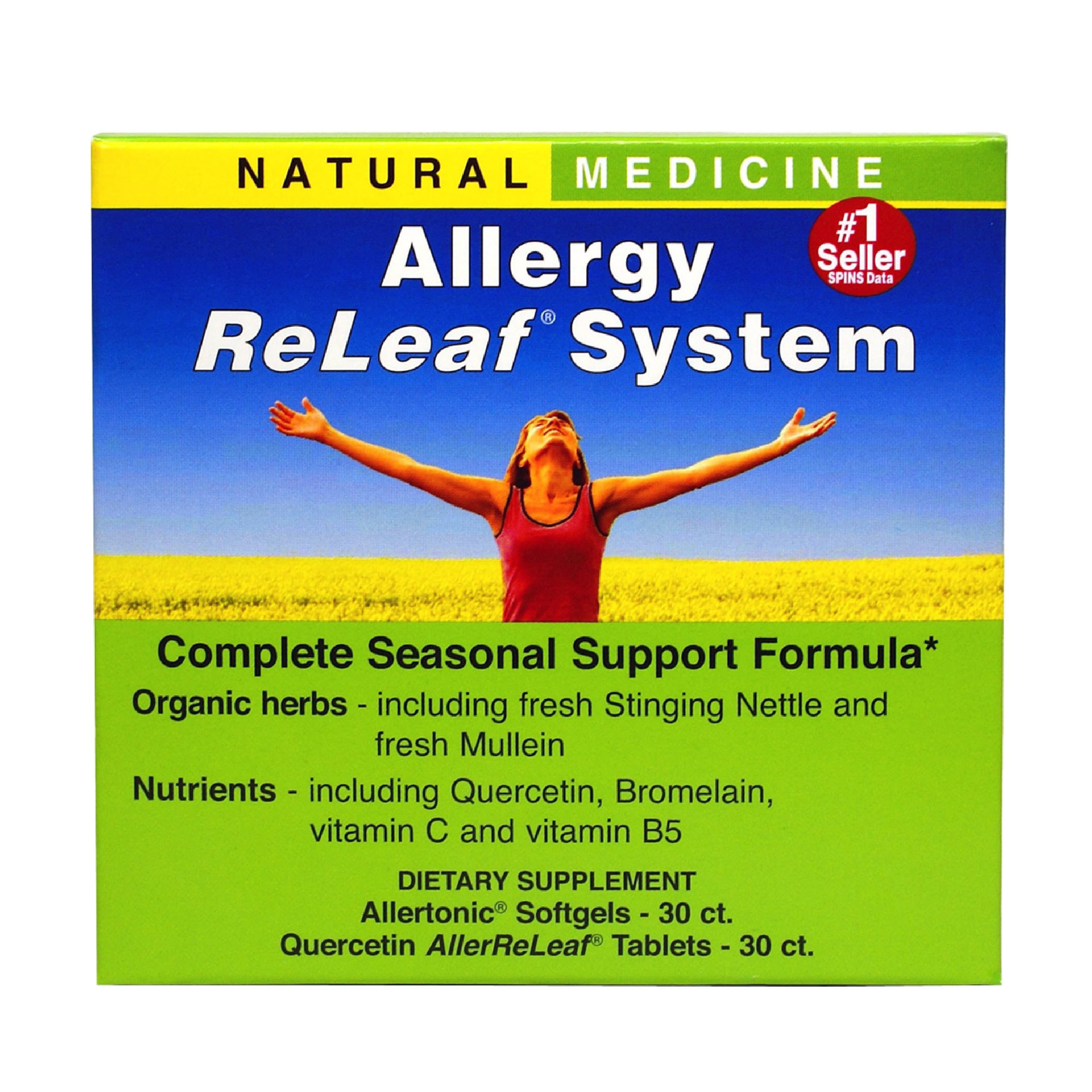 Sponsored Ad - Herbs, Etc. Allergy ReLeaf System - Seasonal Discomfort Supplement - Provides Seasonal Support for Sneezing & Itchy Eyes - Supports Sinus Function - 30 Softgels (30 Servings), 30 Tablets (30 Servings)