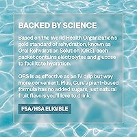 Vista 8 de Cure Hydration Mezcla para bebida de electrolitos a base de plantas Sin azúcar añadida FSA-HSA Polvo para alivio de la deshidratación hecho