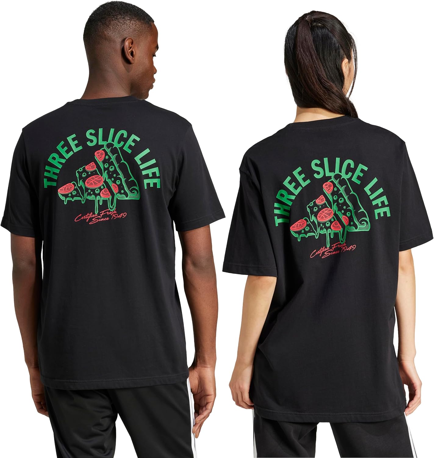 Adidas Mens Lounge Pizza Graphic T-Shirt - Image 7