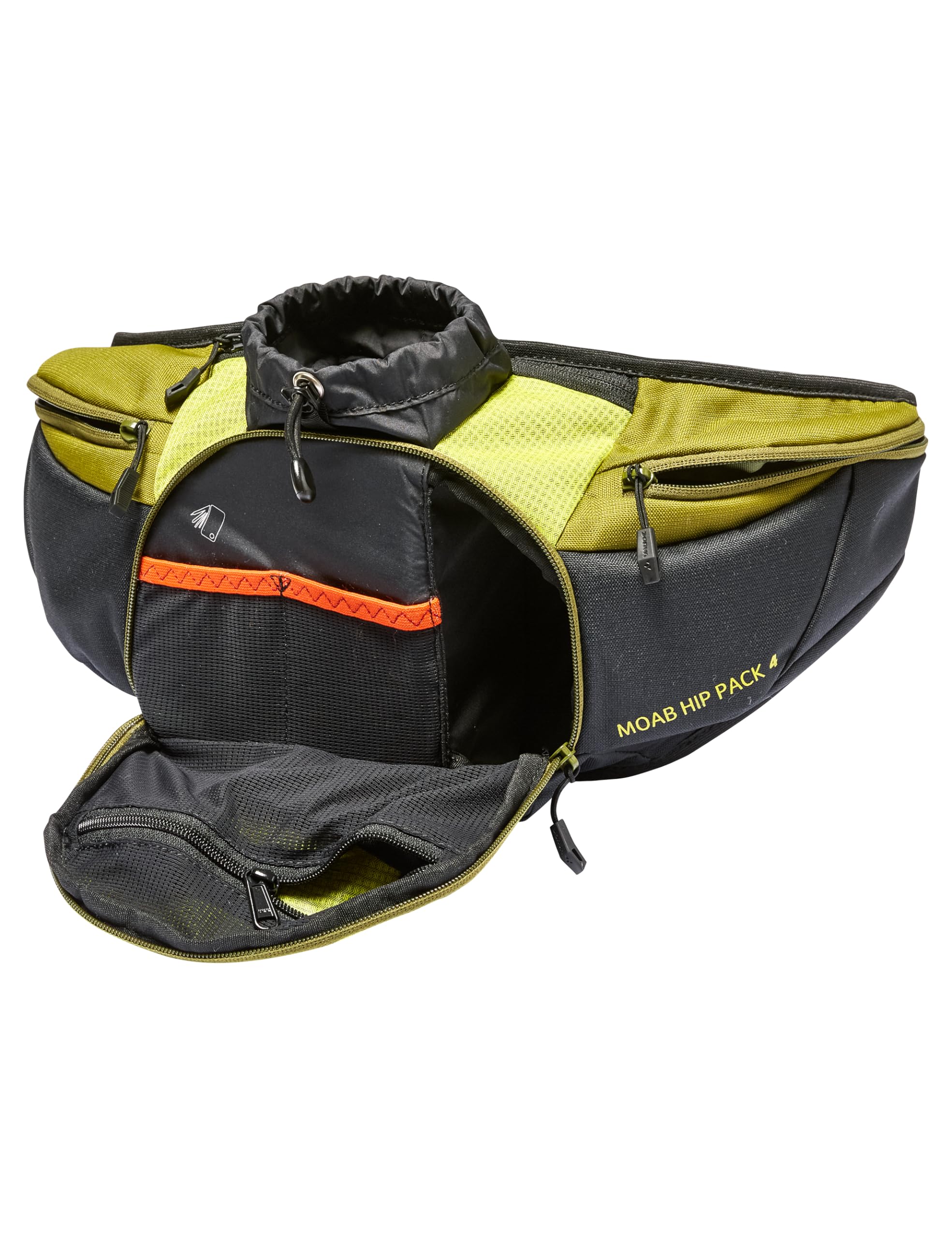 VAUDE Unisex Moab Hip Pack 4 saszetki, jasnozielony, rozmiar uniwersalny UE