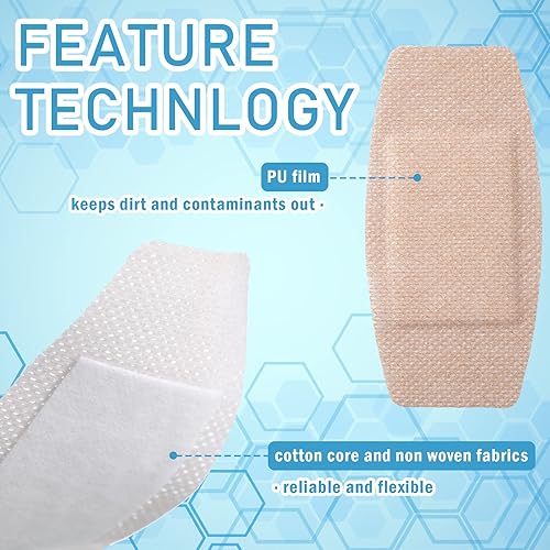 Miniatura 5 de 60 vendajes grandes para piel sensible, vendajes adhesivos de silicona a granel para bebés y niños mayores, vendajes de silicona para pieles