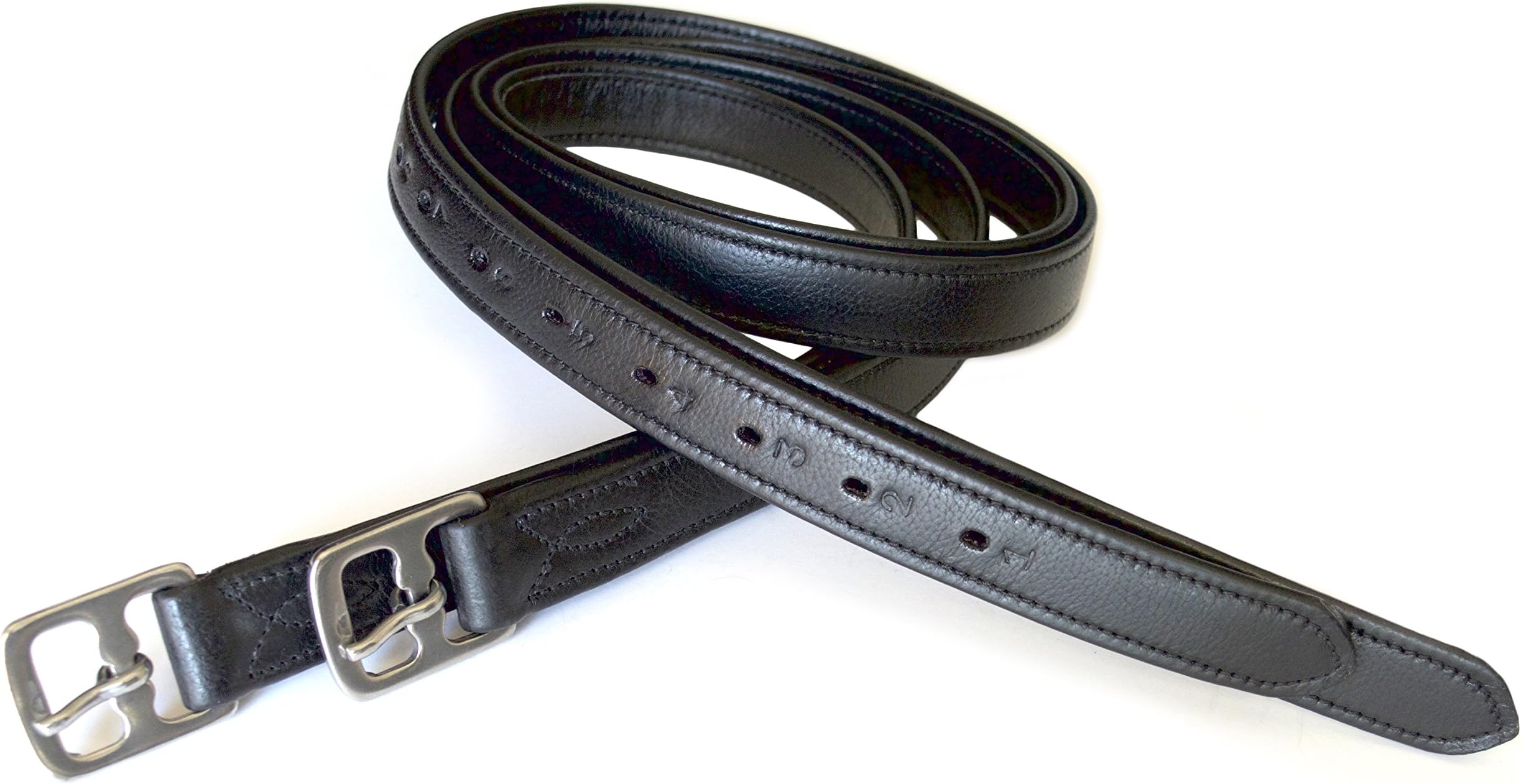 Colie SIE Equestrian 54" X 1" Super Soft Black Stirrup Leathers
