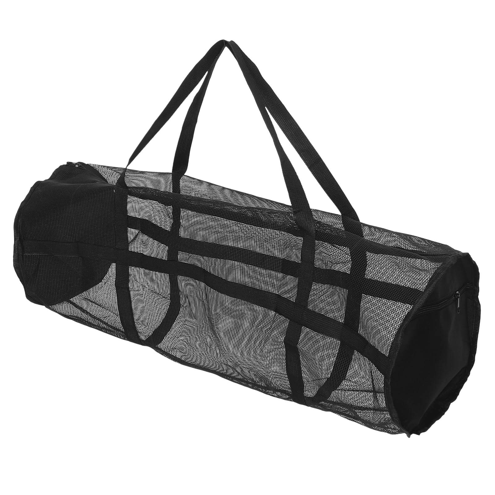 INOOMP Sports Mesh Duffle Bag with Zipper, Oversized Gym Bag Soccer Ball Bag Travel Sports Equipment Bag for Fitness Equipment Sports Gear Laundry 70X27CM