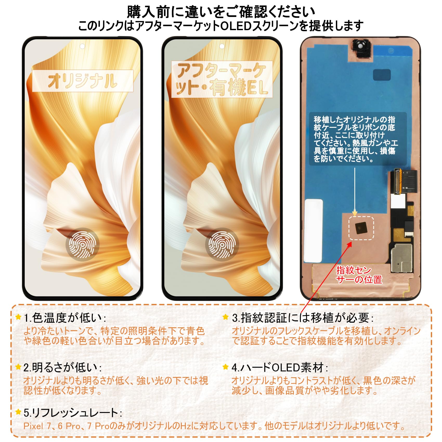 SRJTEK For Google Pixel 6 用 OLED 画面交換 Amazon.co.jp: SRJTEK For Google Pixel 6 Pro用 OLED 画面交換