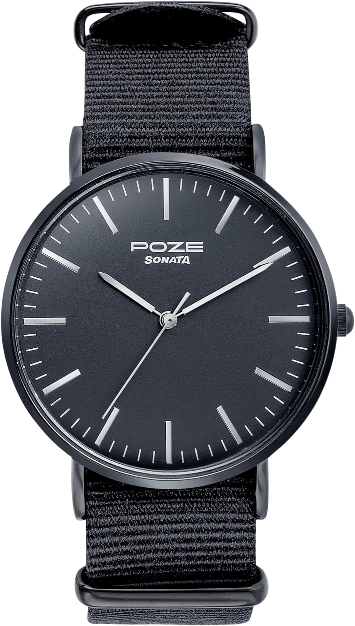 Sonata Poze Quartz Analog Nylon Strap Watch for Men