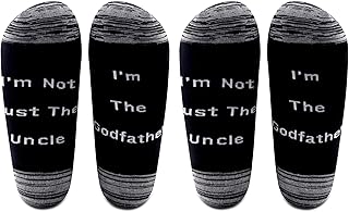 Godfather Uncle Socks I Am Not Just The Uncle I Am The Godfather from Godchild Baptism Socks