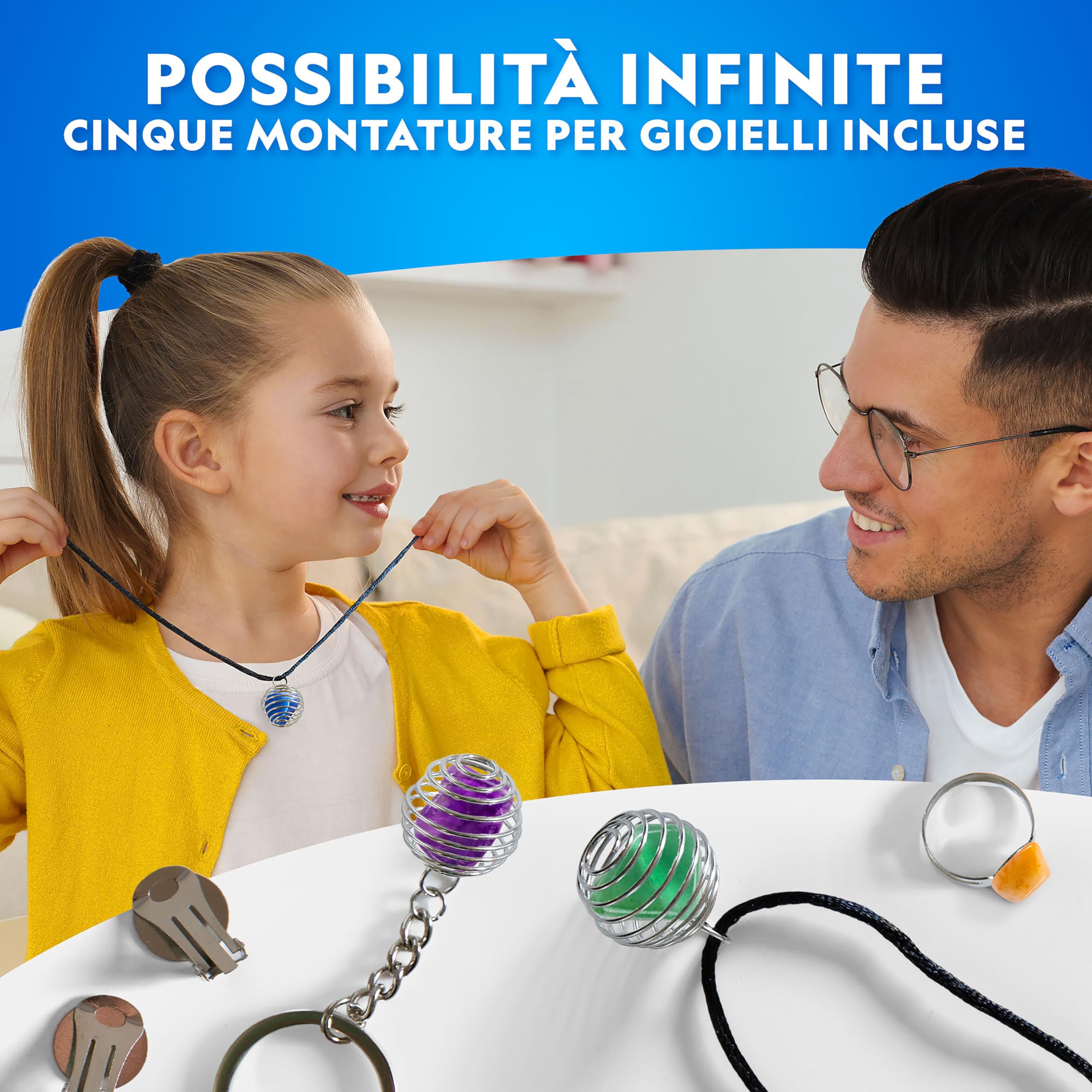 NATIONAL GEOGRAPHIC – Kit di Levigatura per Iniziare con Rocce Grezze – Barile Resistente e a Prova di Perdite, 227 g di Pietre, Abrasivi, 5 Accessori per Gioielli