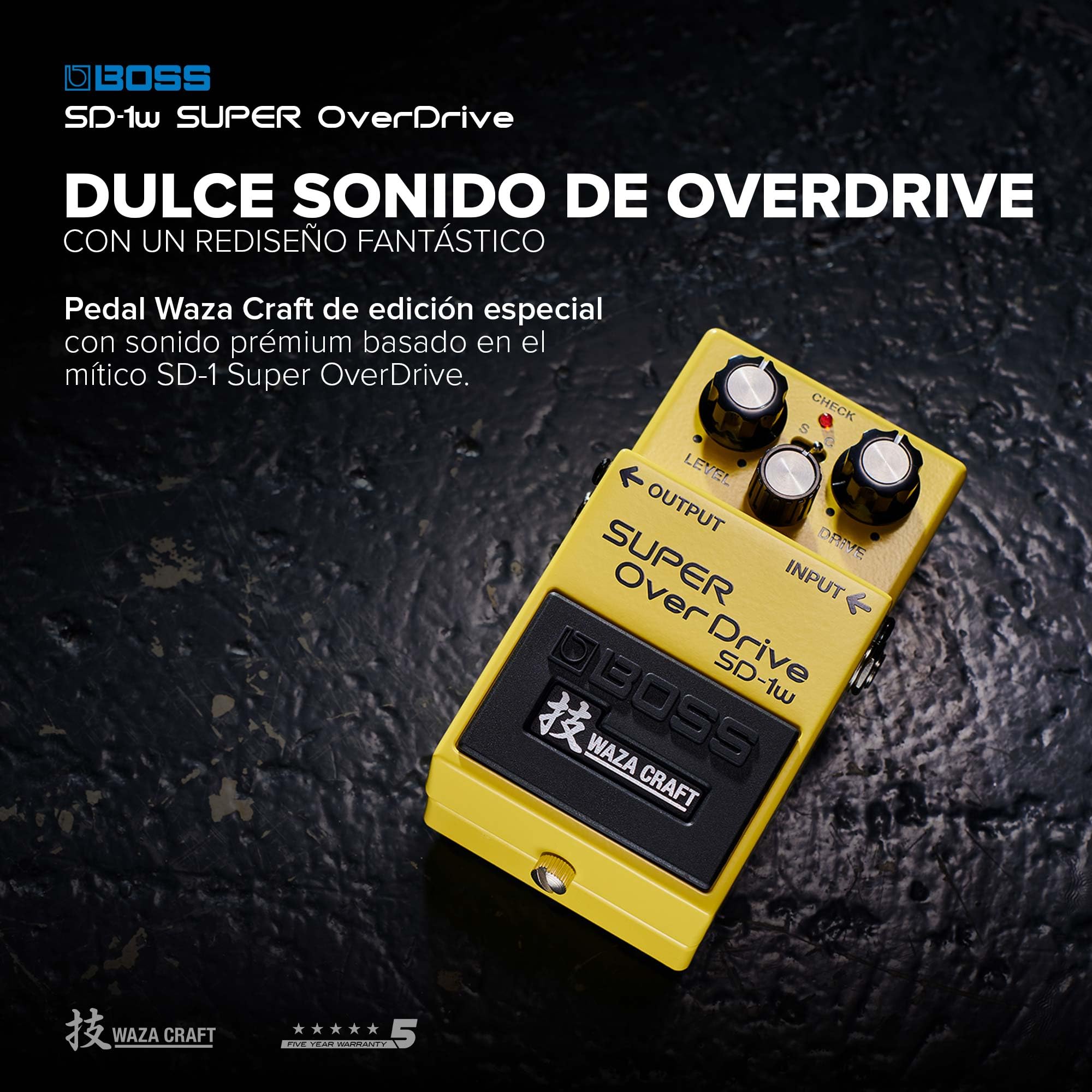 BOSS SD-1W SUPER OverDrive - Premium Waza Craft Gitaareffectpedaal