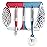 Scrub Brush Set of 6 pcs - Red or Blue Randomly Color, Cleaning Shower Scrubbers with Squeegee for Shower Glass & Adhesive Wall Hooks Including Grout Cleaner Brush for Cleaning Bathroom, Tile
