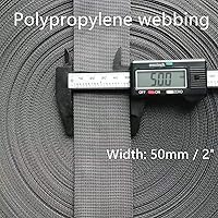Vista 2 de Correa de polipropileno de 2 pulgadas - Cinta de polietileno para asas de bolsa, mochilas/mochilas, correas de equipaje/carga, cinturones