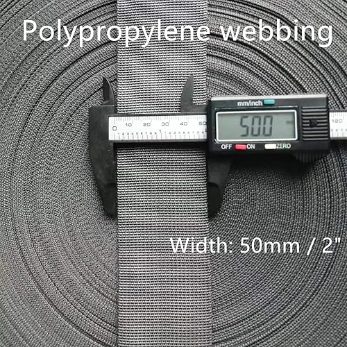 Miniatura 2 de Correa de polipropileno de 2 pulgadas - Cinta de polietileno para asas de bolsa, mochilasmochilas, correas de equipajecarga, cinturones