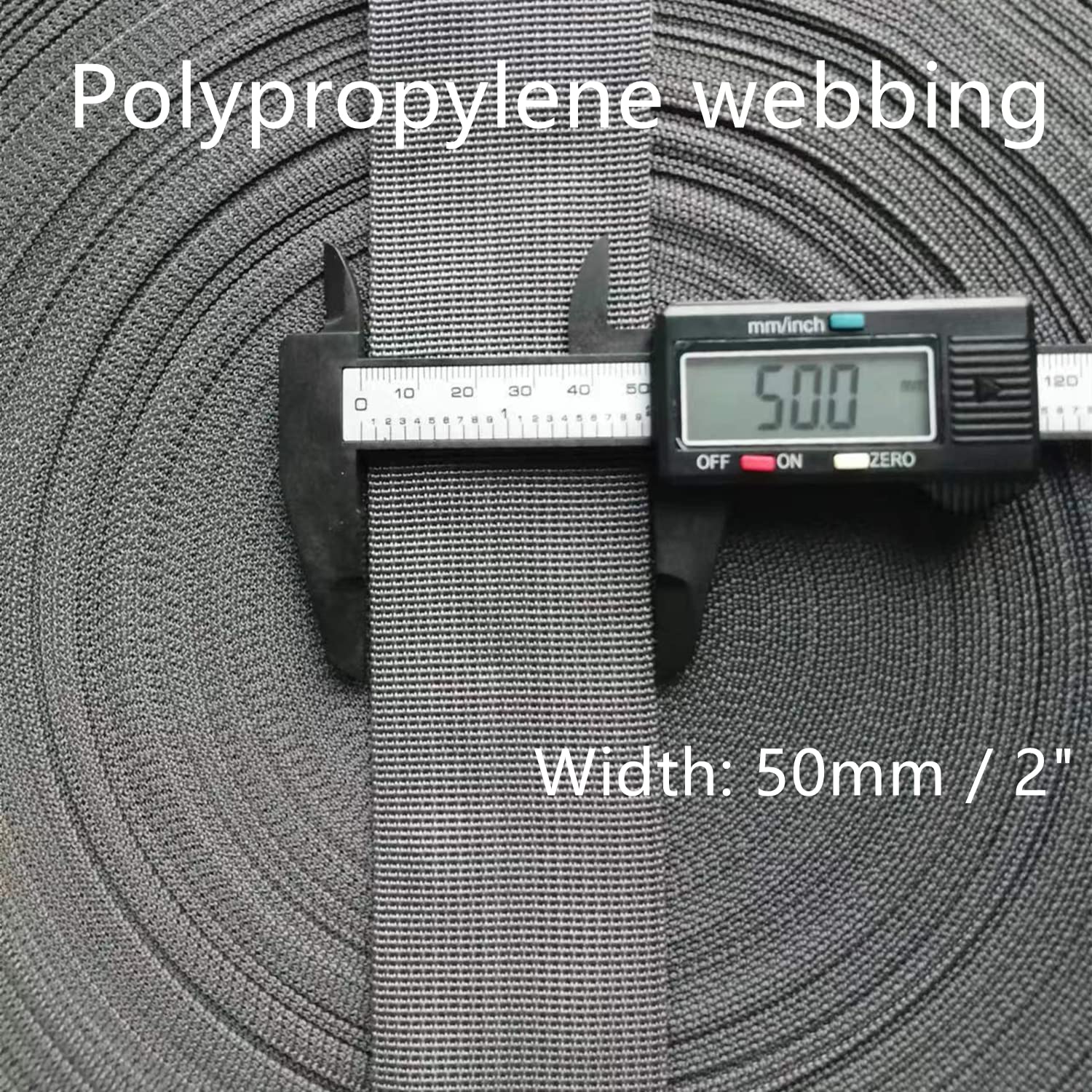 Taśma polipropylenowa, taśma 50mm 5-50 jardów wielokolorowe uchwyty do toreb plecaki wiązanie bagażu(White,10 yard)