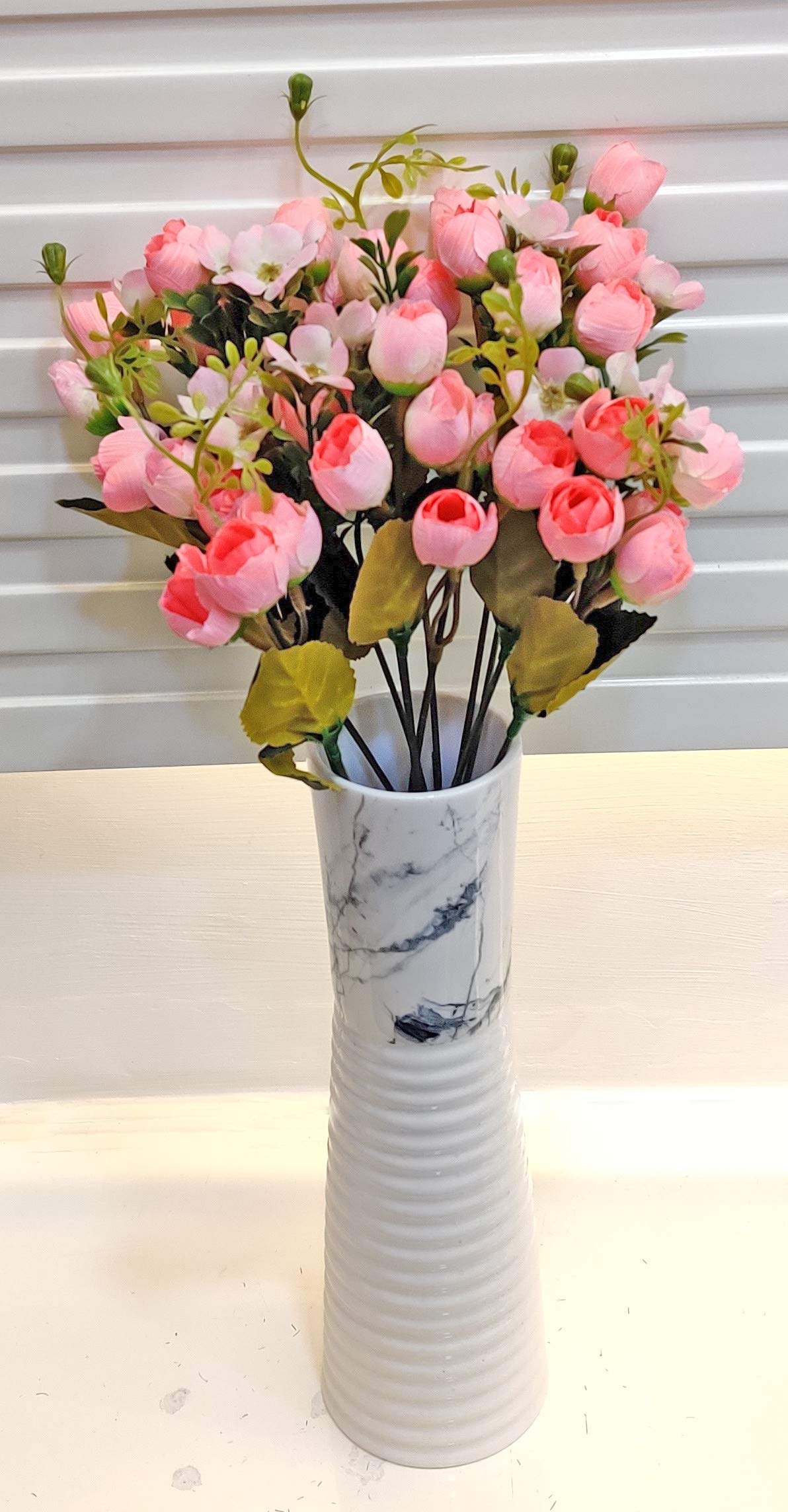 ARTSY® Artificial Flowers for Home Decoration Tulip Bunch Small Size Bunch Without Vase, Combo, Pack of 2 Pieces