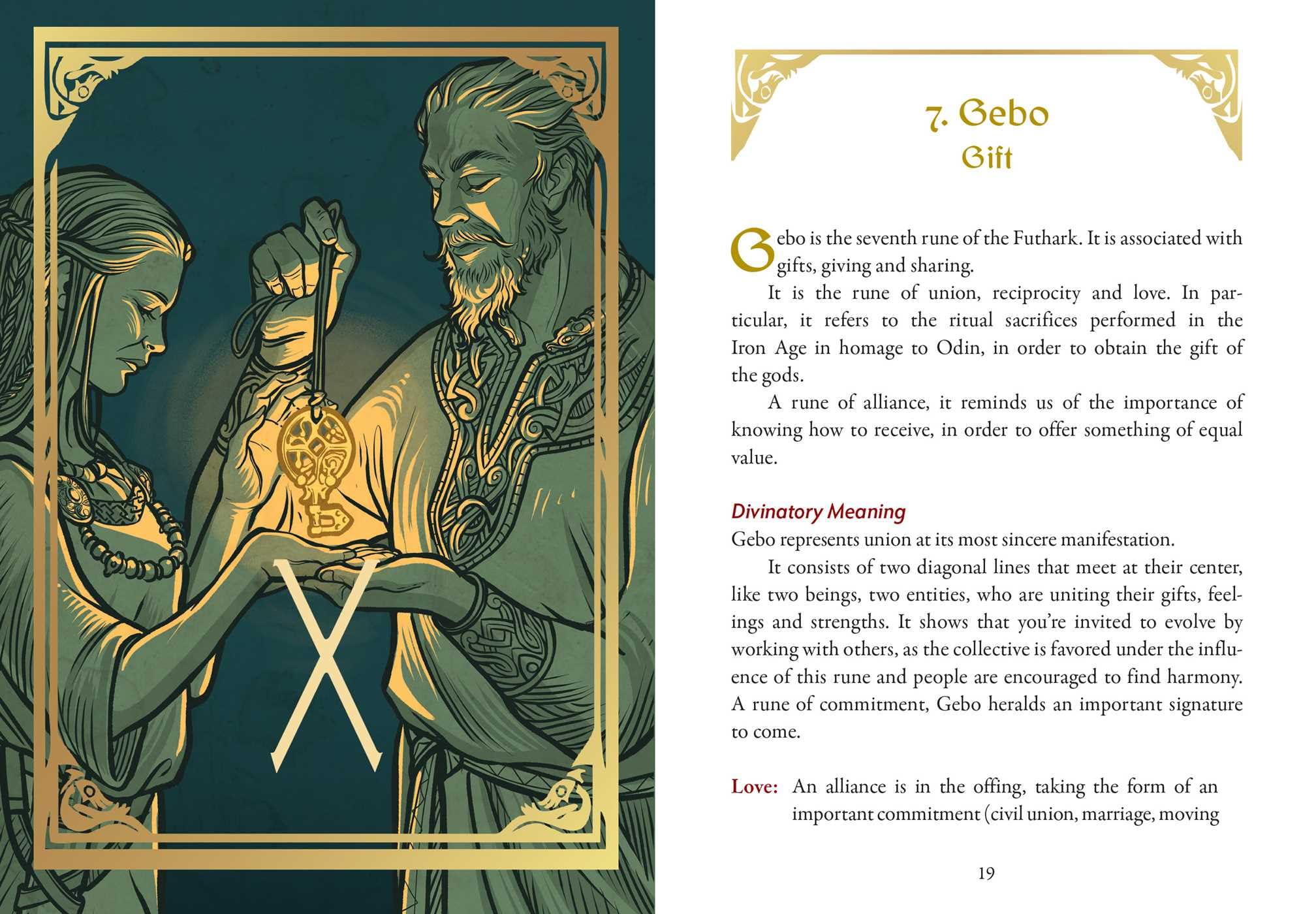 Runes and the Gods Oracle: 50 Cards and Guidebook