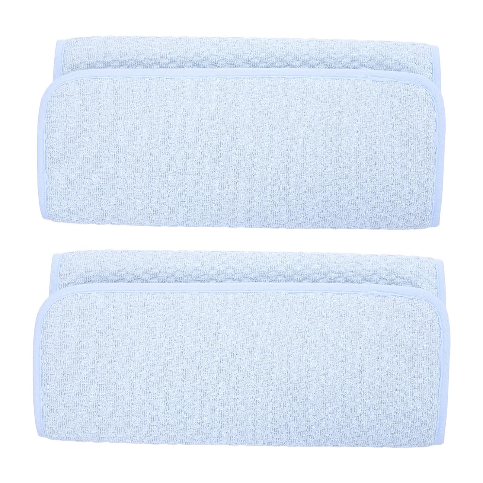 Tapetes absorbentes de cocina de microfibra azul, juego antideslizante para vajilla