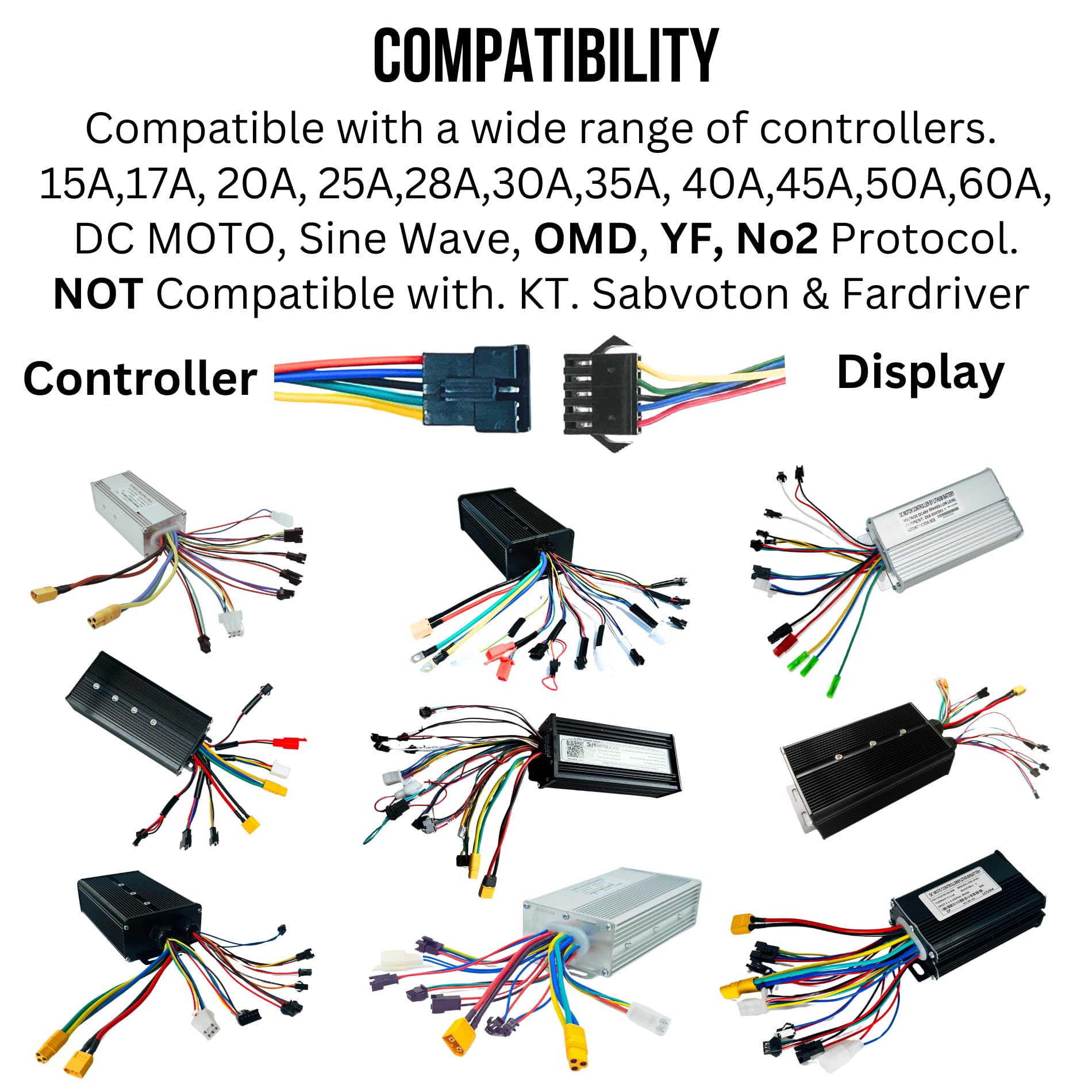 SW900 EBike Display, LED 5 Pin SW900 36V 48V 60V 72V Elektrofahrrad Bildschirm Panel Tacho Tachometer