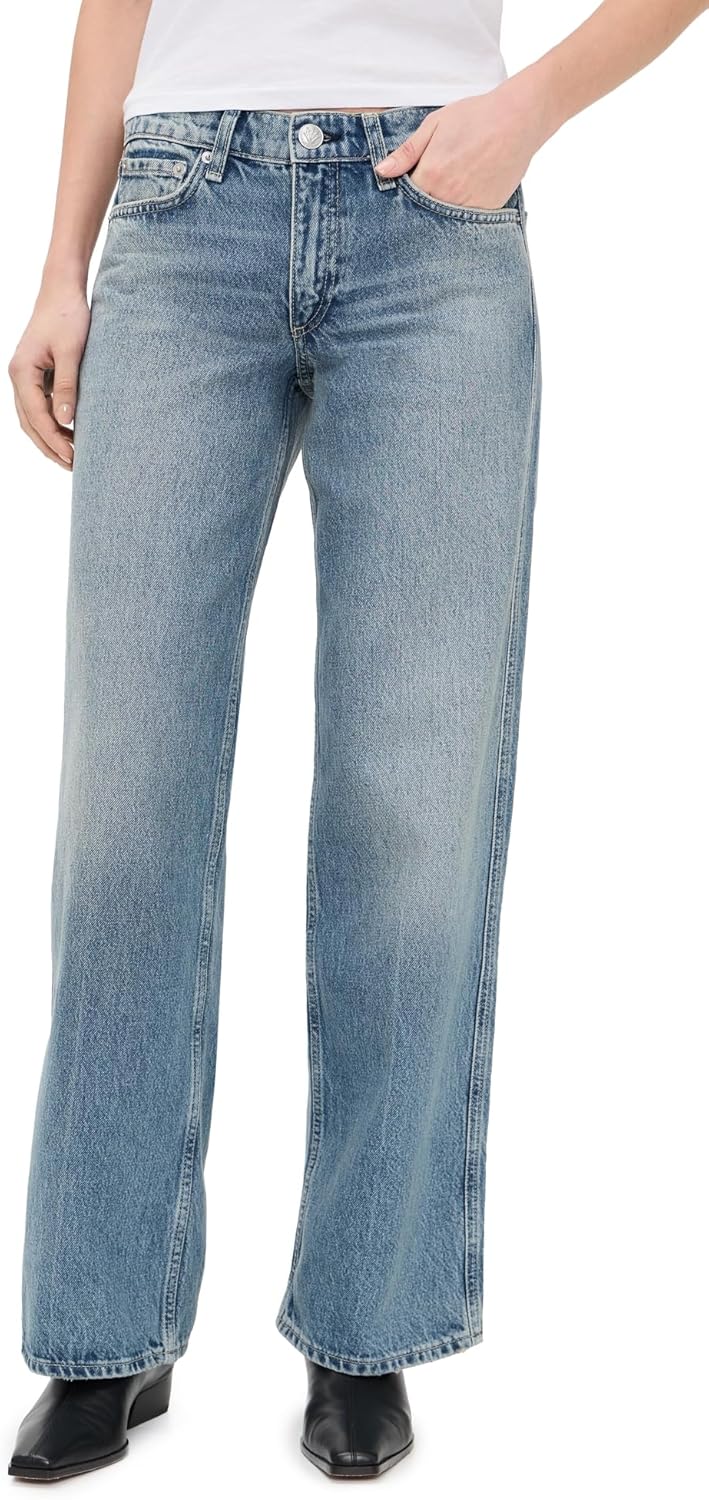 rag & bone Women's Saige Full Straight Jeans