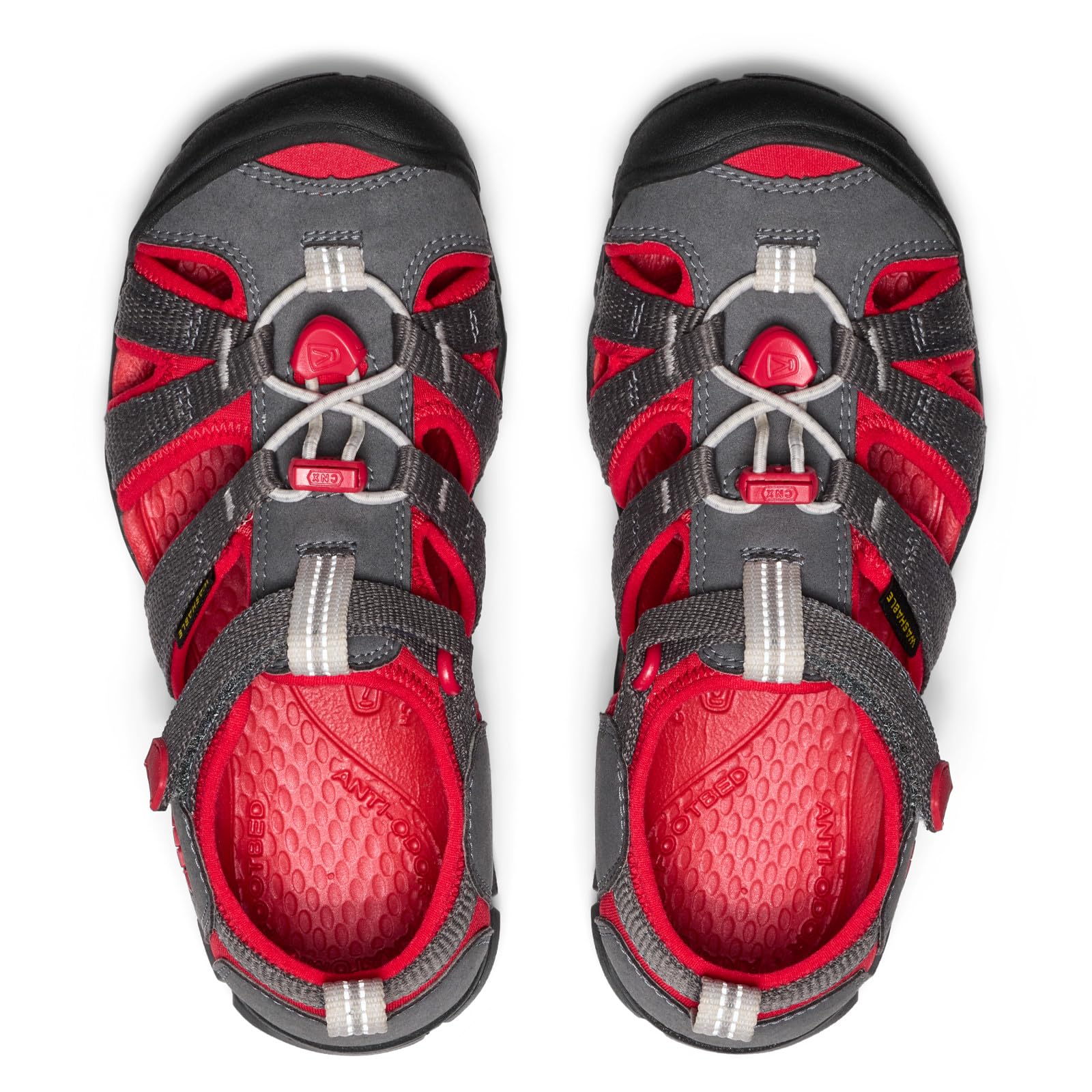 KEEN Seacamp 2 CNX sandały unisex dla dzieci i młodzieży, Szary magnes czerwony dywan, 37 EU