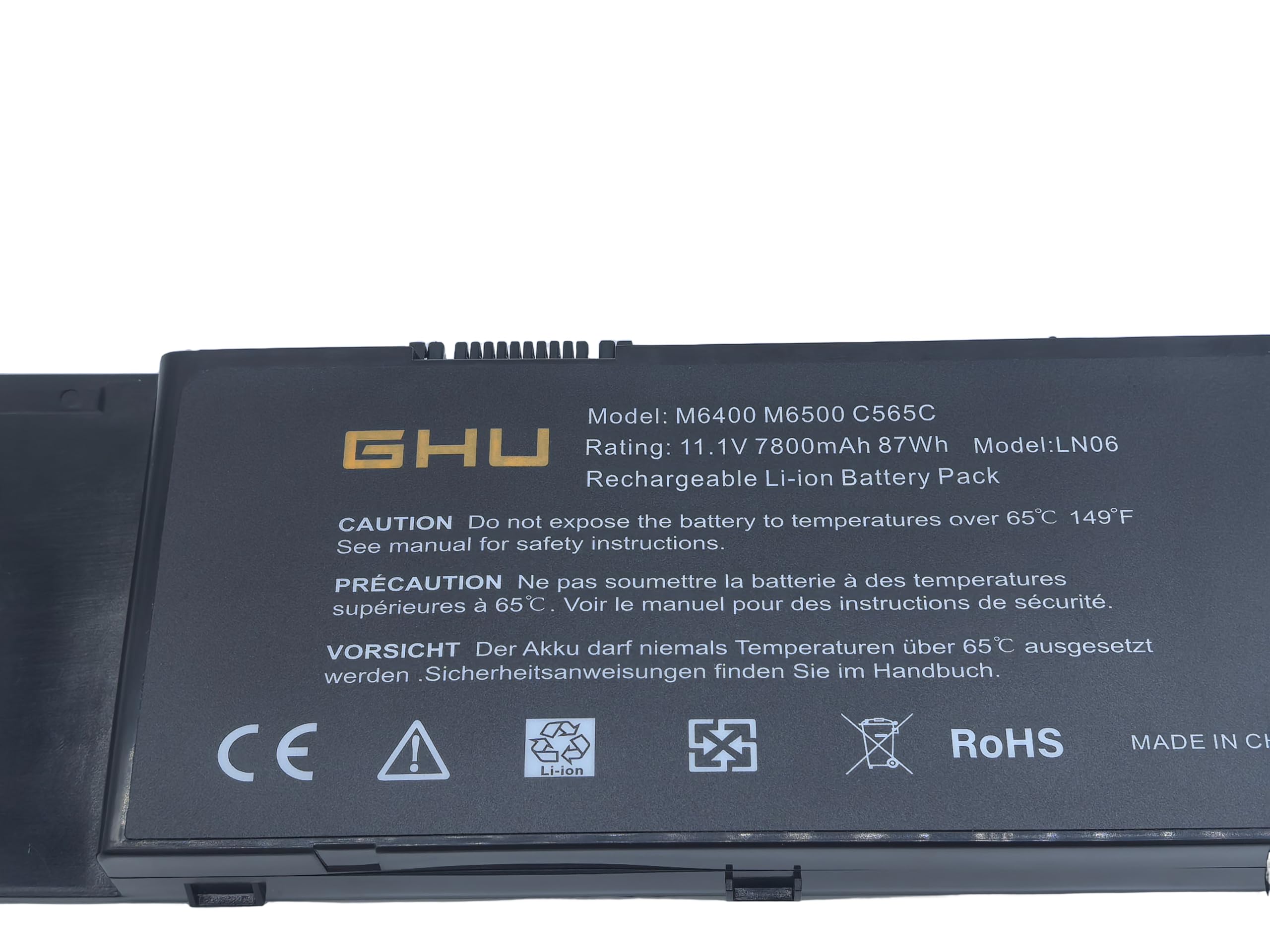 Amazon.com: GHU New Laptop Battery 87 WH C565C for Dell Precision