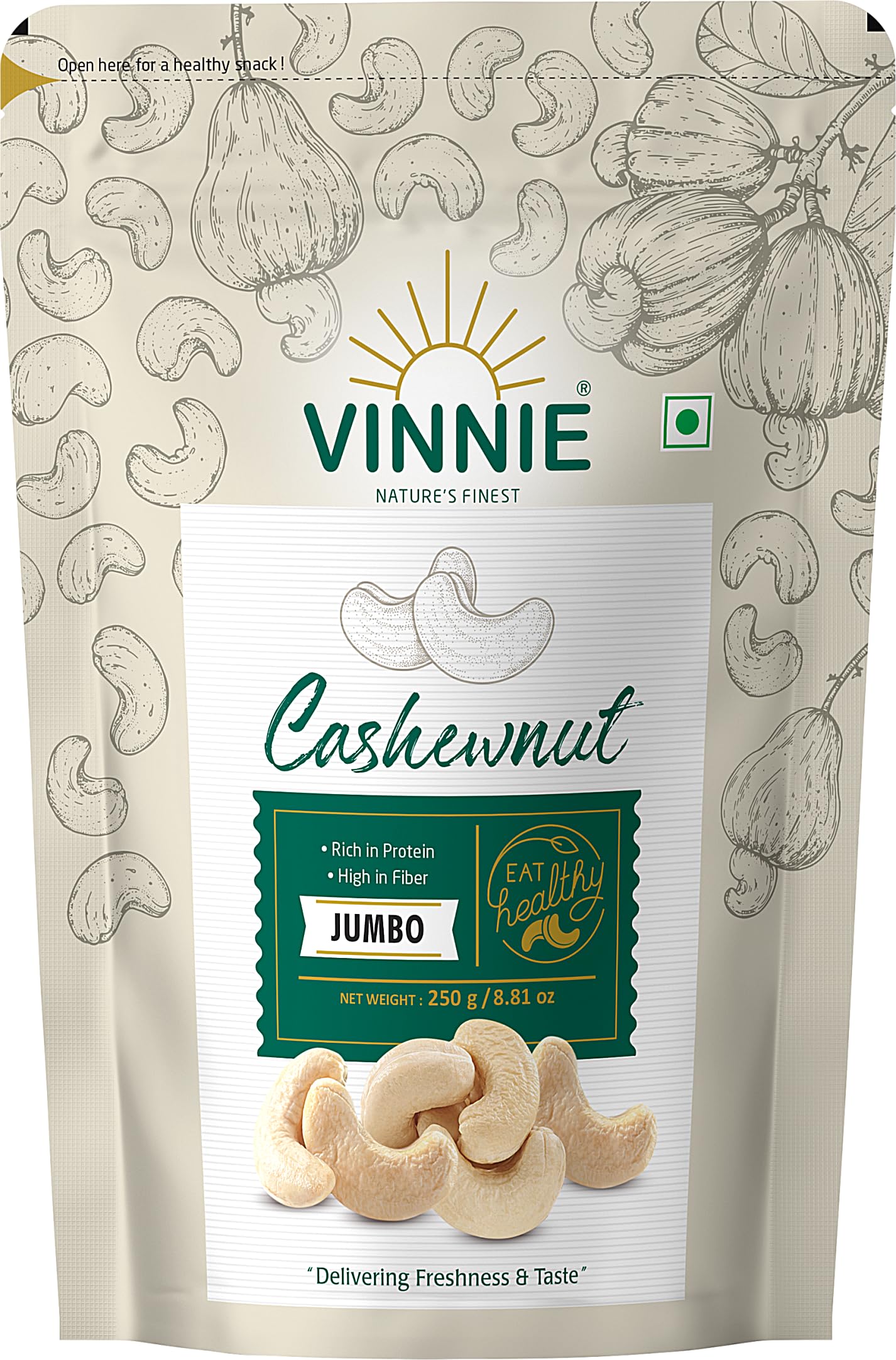 Sponsored Ad - Cashewnut Select - 250g | Whole Crunchy Cashew | Premium Kaju nuts | Nutritious & Delicious |Nutty Flavor | Healthy Snack | Rich Delicious Taste