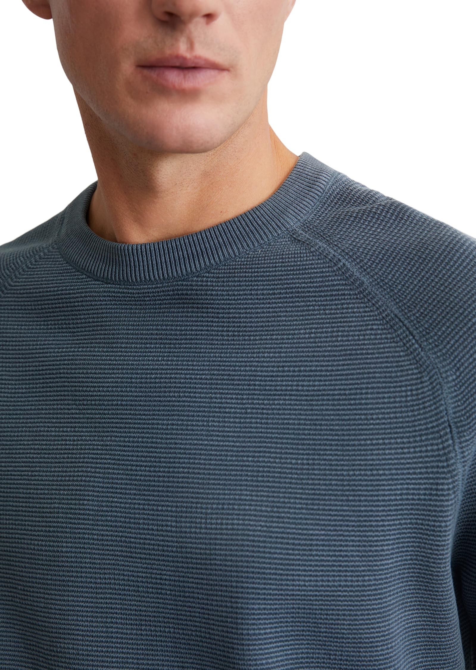 Marc O'Polo Herren Strickpullover aus Bio-Baumwolle Langarm