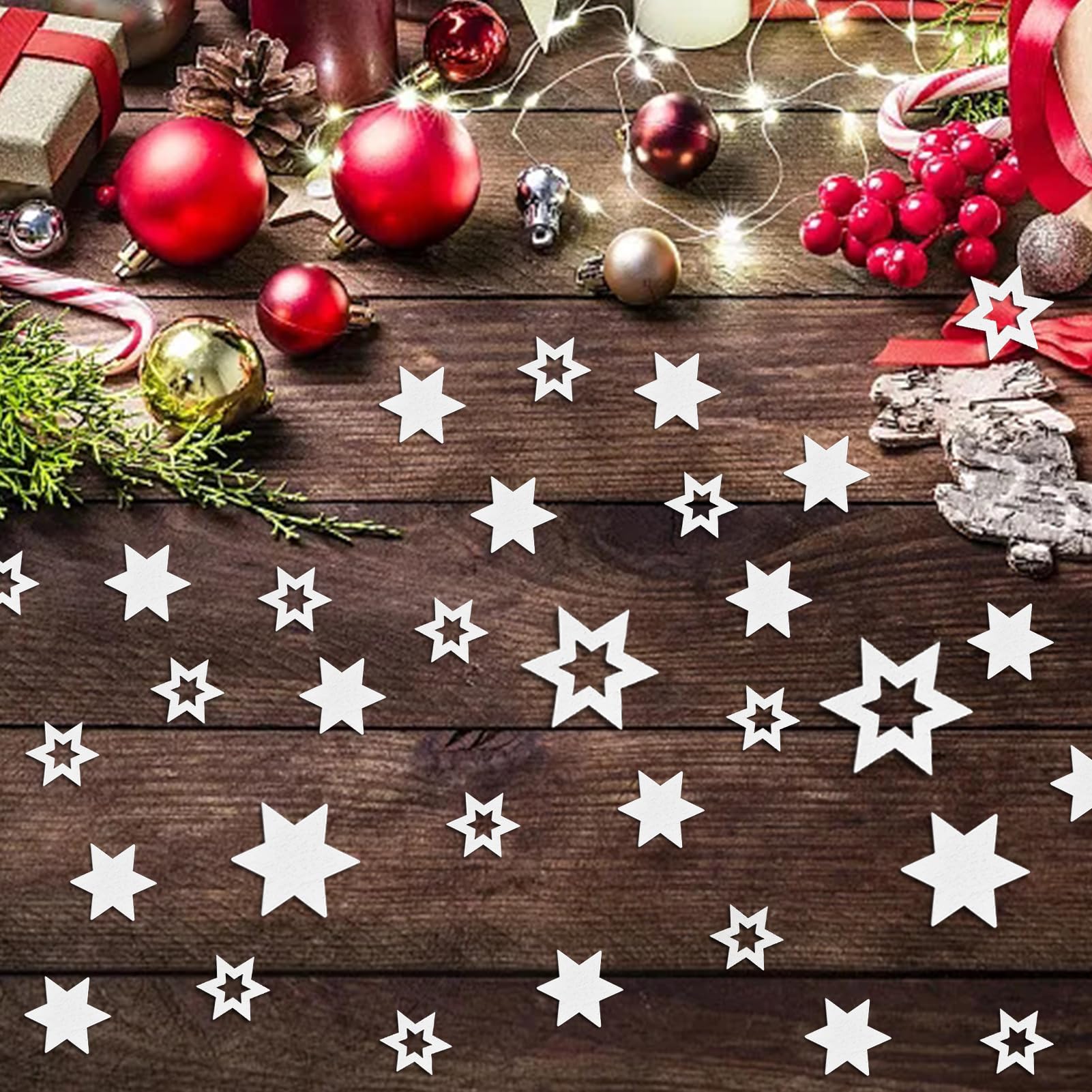 200 Holzsterne Zum Basteln - Naturholz Sterne Für Weihnachtsdekoration Und DIY-Projekte