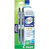 PILOT B2P - Bottle to Pen Refillable & Retractable Rolling Ball Gel Pen Made From Recycled Bottles, Fine Point, Black G2 Ink, 2-Pack (31605) – view 1