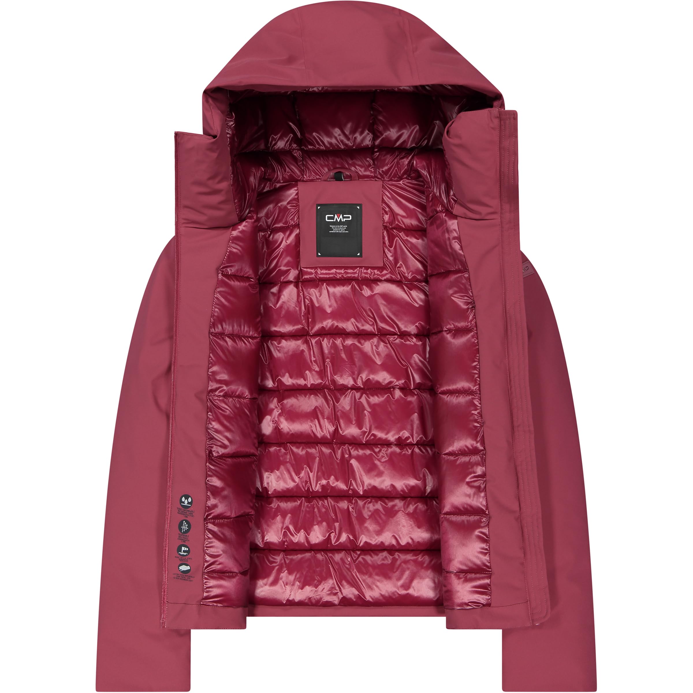 CMP 35K3606 Jacket XS cortavientos transpirable con capucha ajustable 4