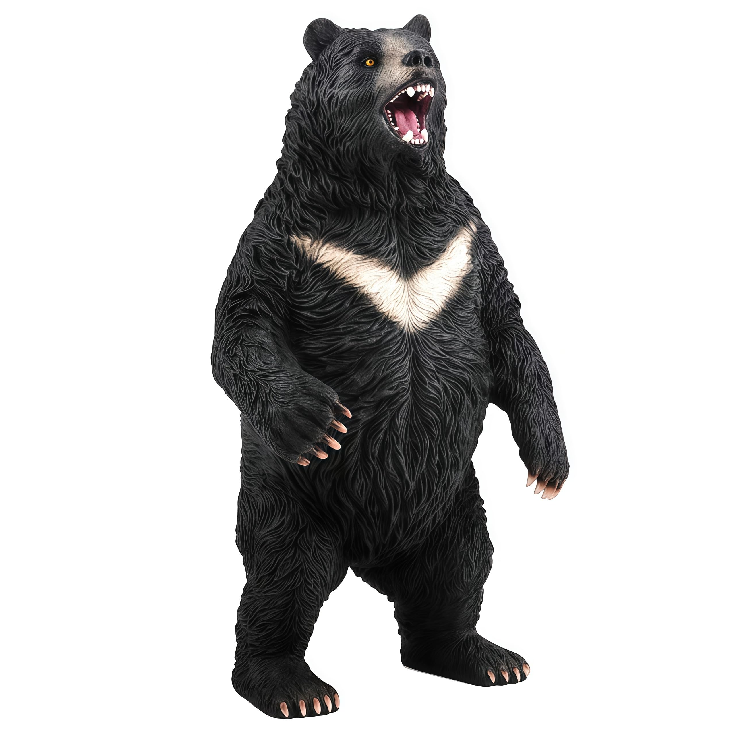 Higherbros Black Bear Toys for Kids, Bear Safari Animal Toy Figurine, Wildlife Animal Action Figure, Great for Kids Gift, Prizes, Collection and