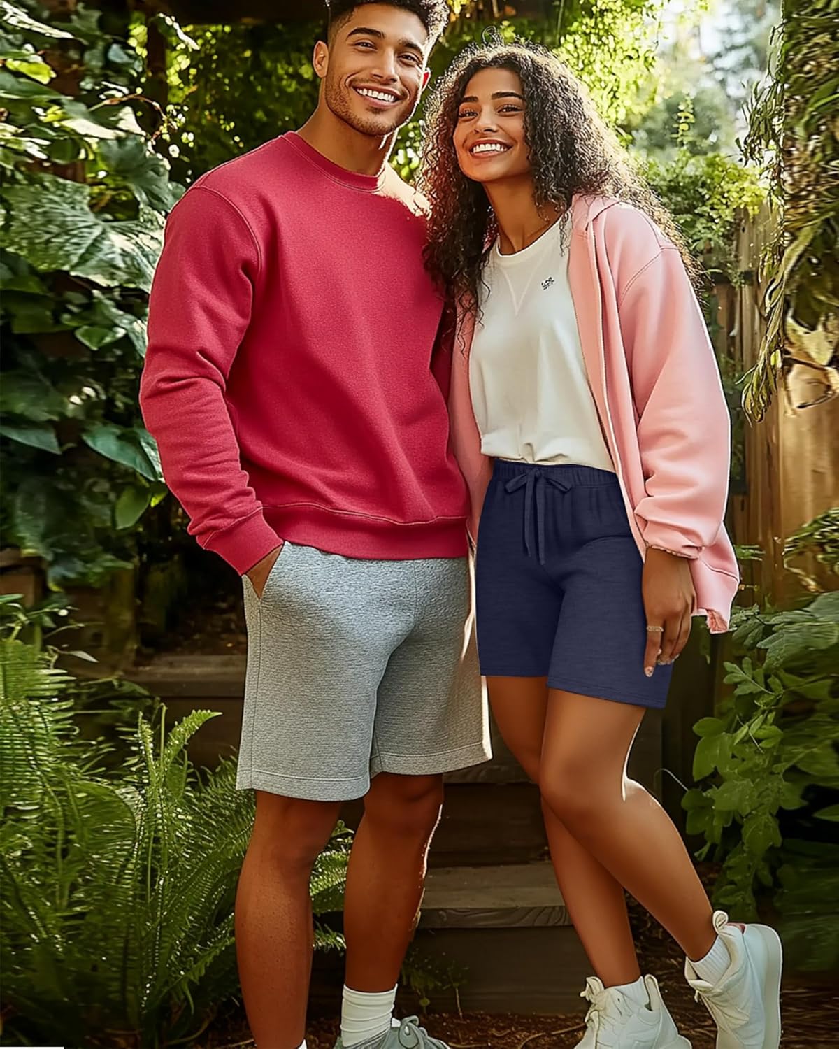 Neer 3 Pack Women's Sweat Shorts, Summer Drawstring Shorts with Pocket Loose Athletic Lounge Casual Running Bottoms - Image 6