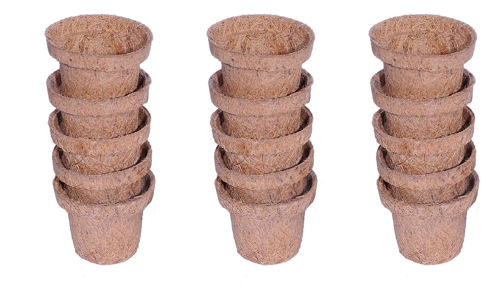 COIR GARDEN COIRGARDEN Seedling Pot - Coco Seed Germination Cup 2.5 Inch - Pack of 15 [ 6cm x 3.5cm x 5cm] (B07NCHT1JZ) Amazon Price History, Amazon Price Tracker