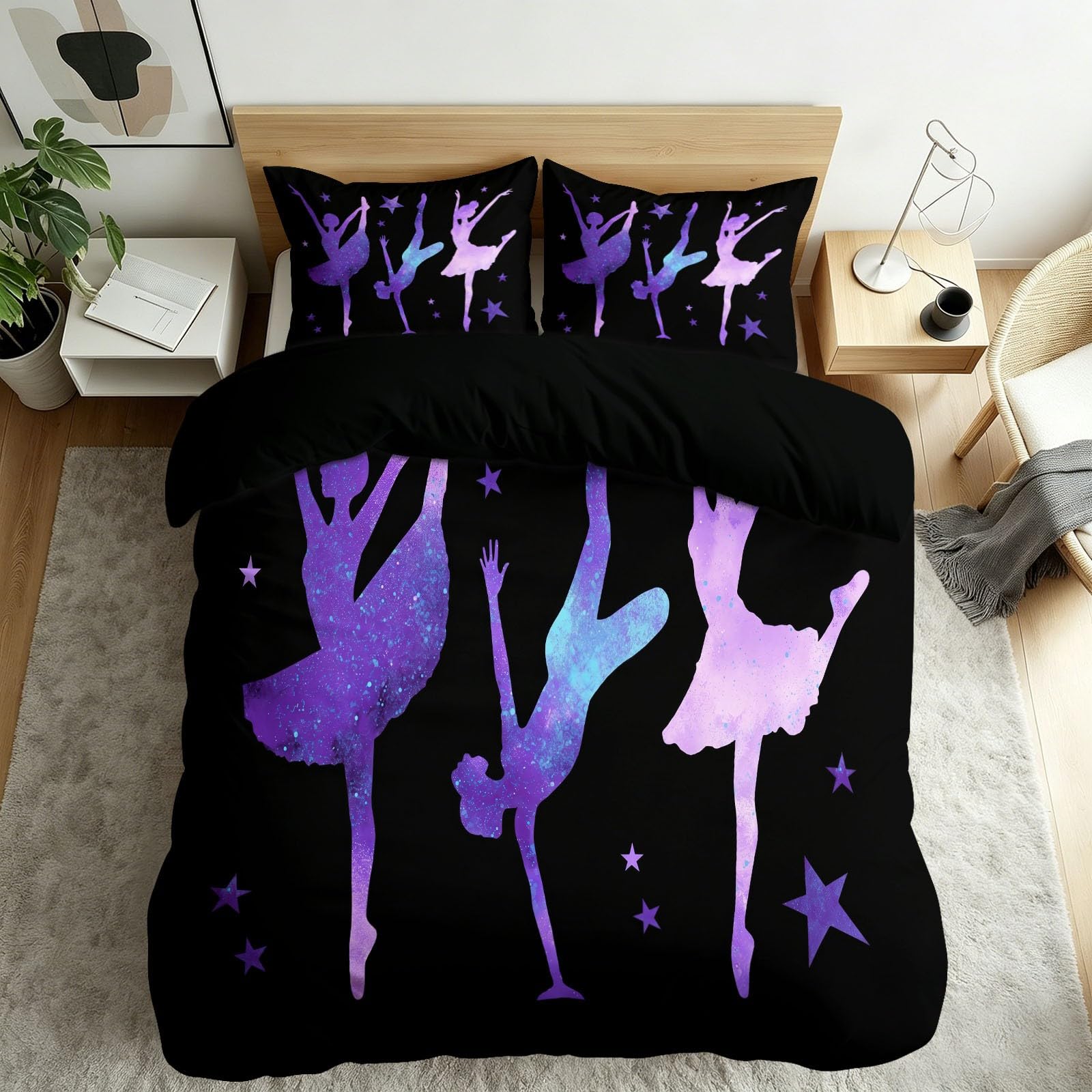 Funda nórdica de bailarina 135x200 para evitar el sudor nocturno infantil en cama individual