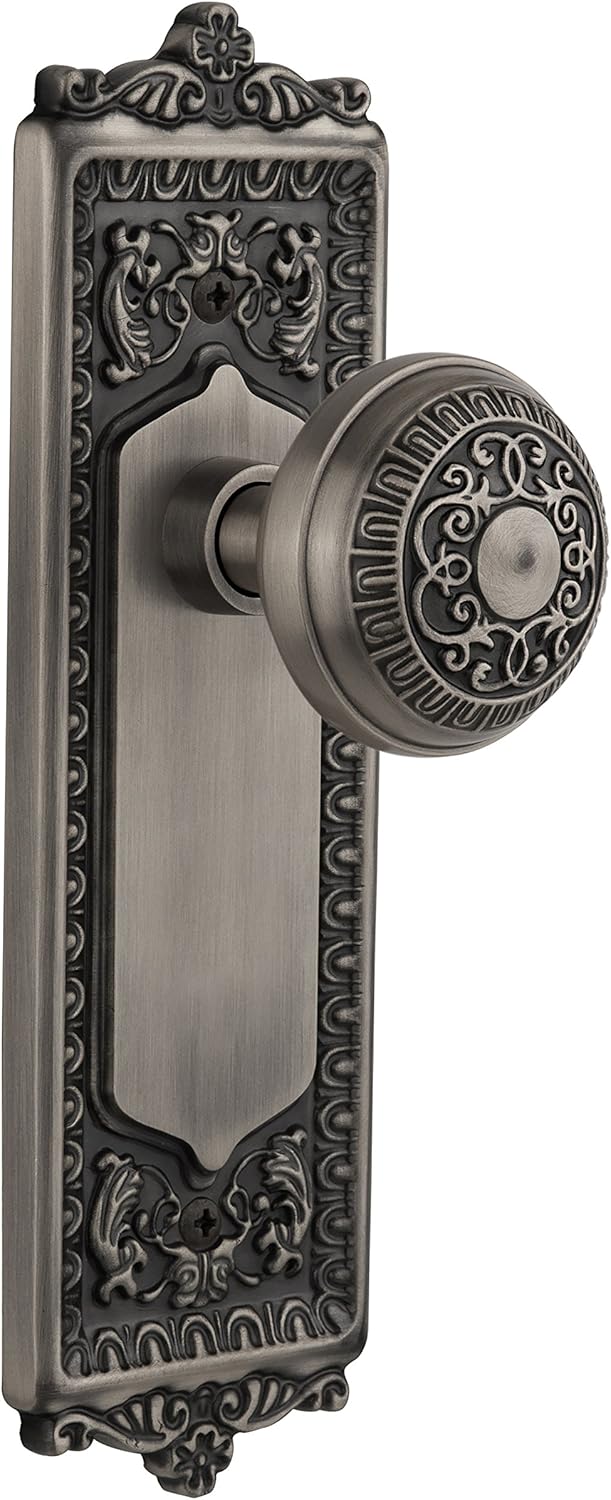 Nostalgic Warehouse Egg & Dart Door Knob With Plate