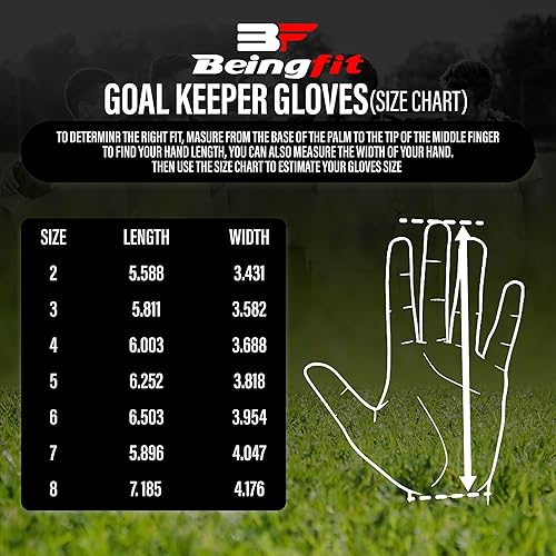 Miniatura 6 de Guantes de portero con látex de 0.157 in de protección para la columna vertebral de los dedos con doble capa de protección para la muñeca, guantes