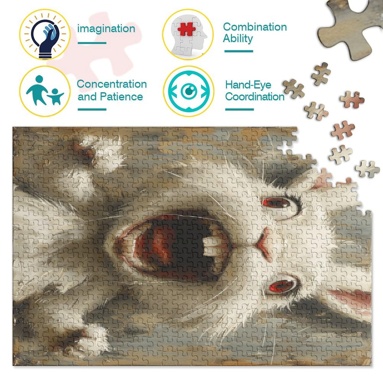 Puzzel 1000 stukjes volwassenen Pasen 1000 stukjes - Close-up van een kleurrijke