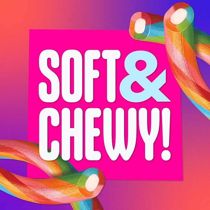 SweeTARTS Ropes Twisted Rainbow Punch Suave y Masticable 9 oz miniatura 2