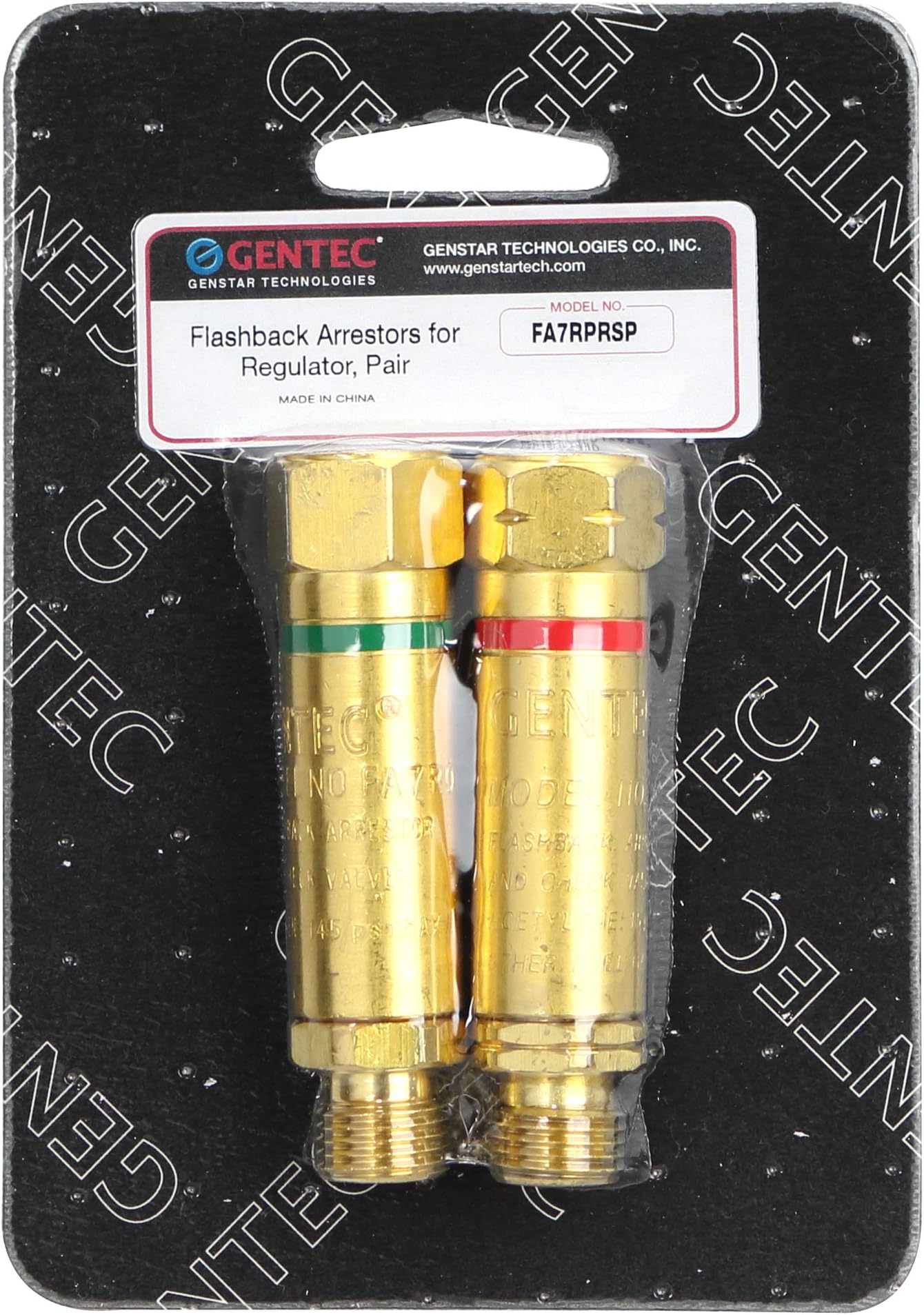 GentecFA7RPRSP Pair Flashback Arrestor